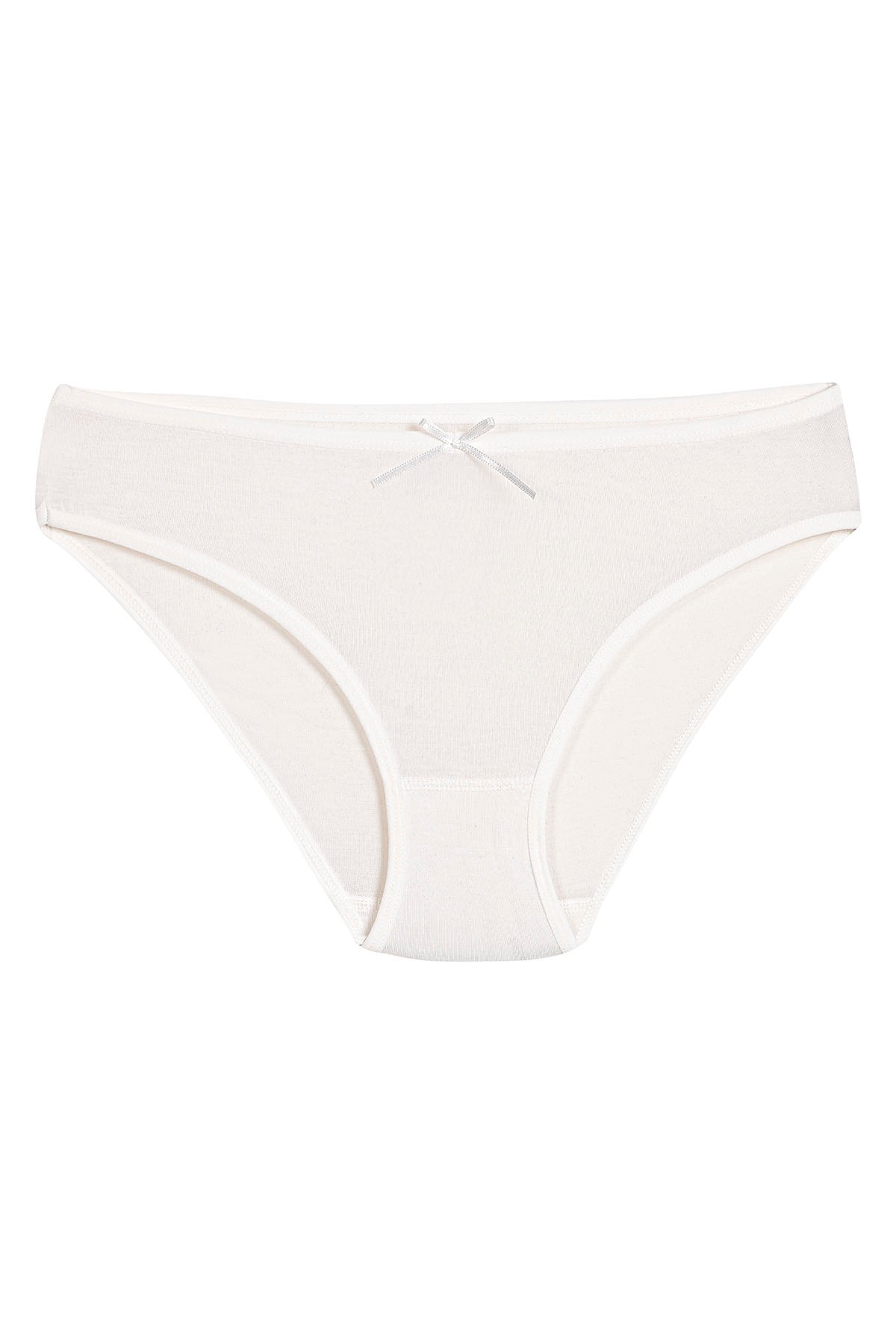 Kadın Ekru 6'lı Paket Bambu Bikini Külot