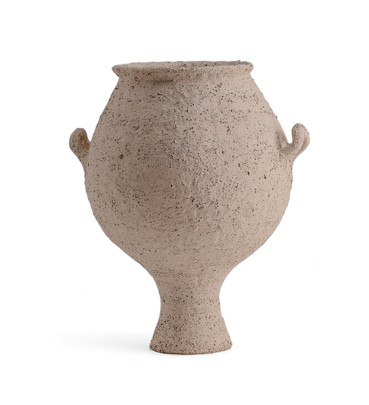 Handle Bloom  Stoneware Vase