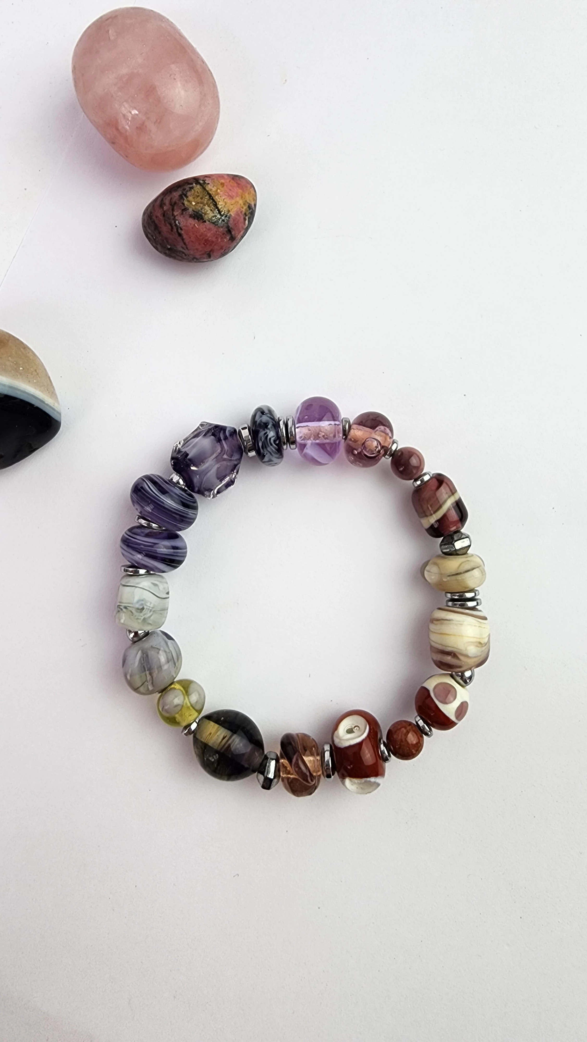 Karma Renk Cam Bileklik