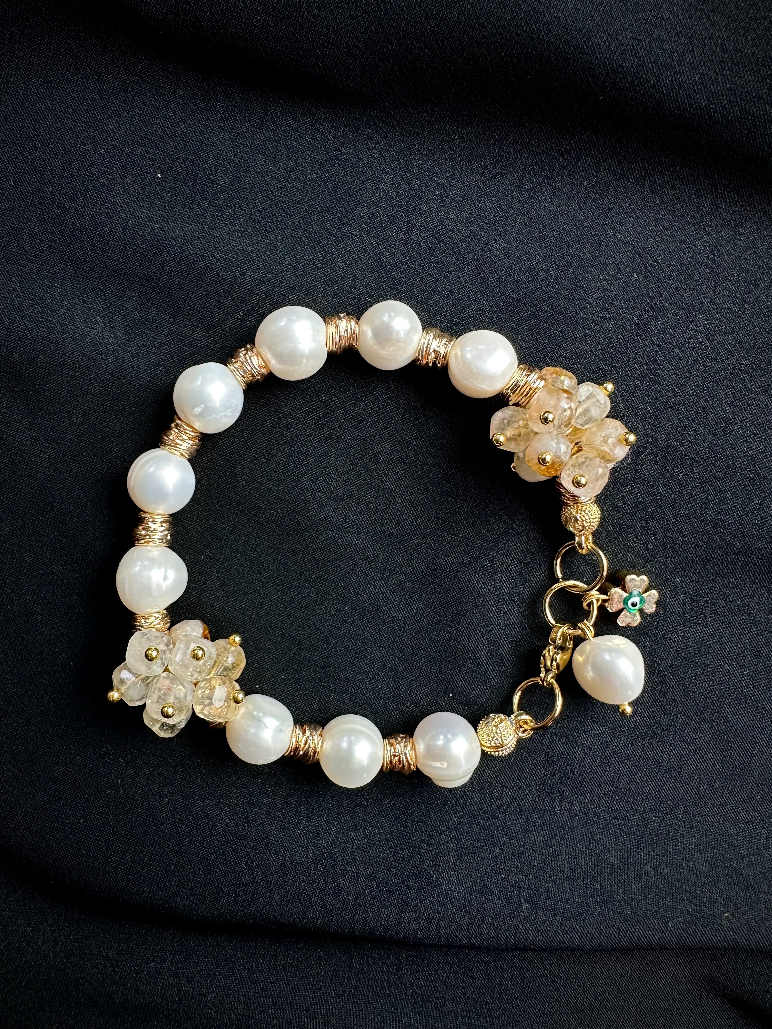 Sitrin ve İnci Bileklik