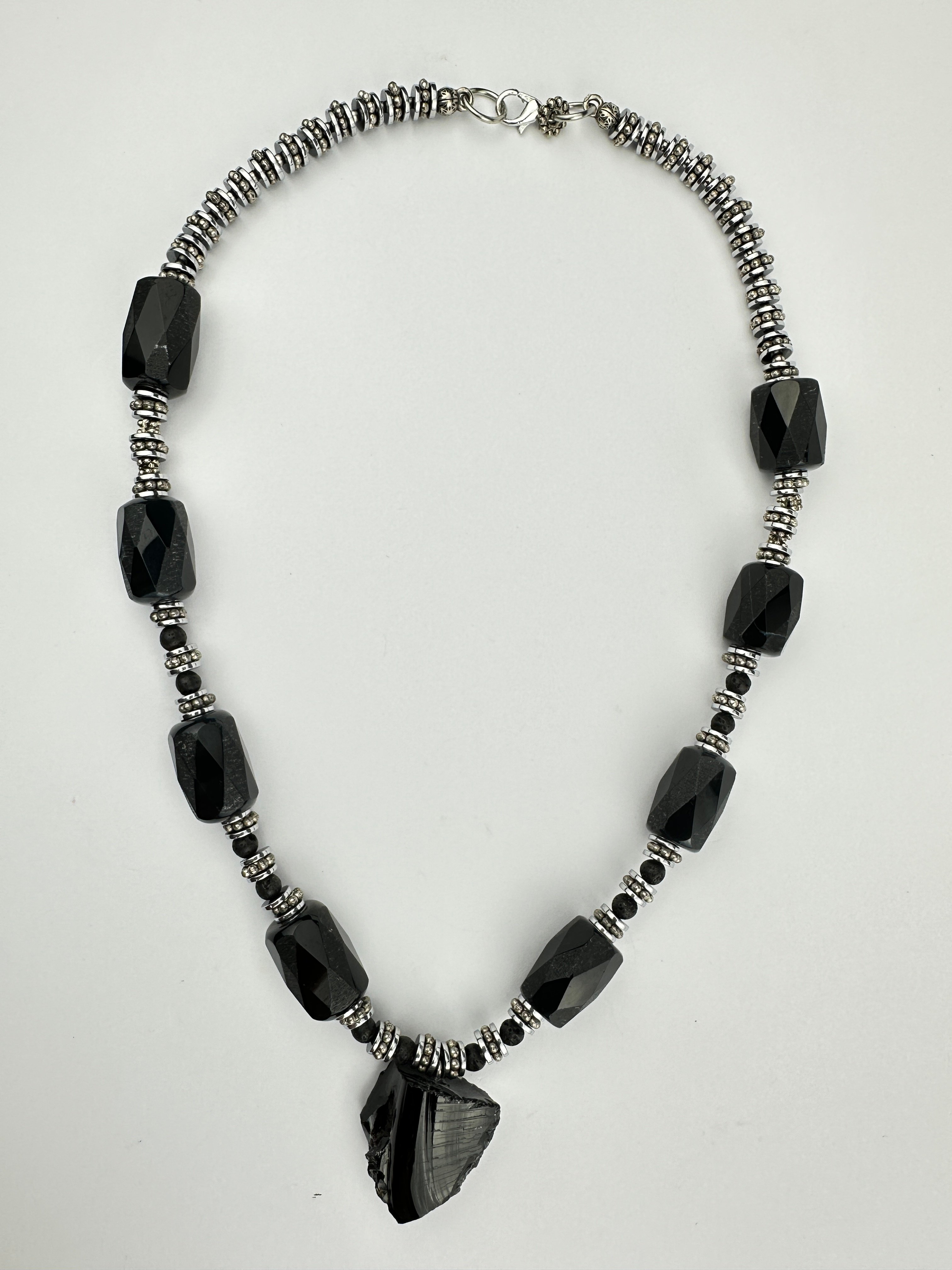 Obsidyen Doğaltaş Kolye
