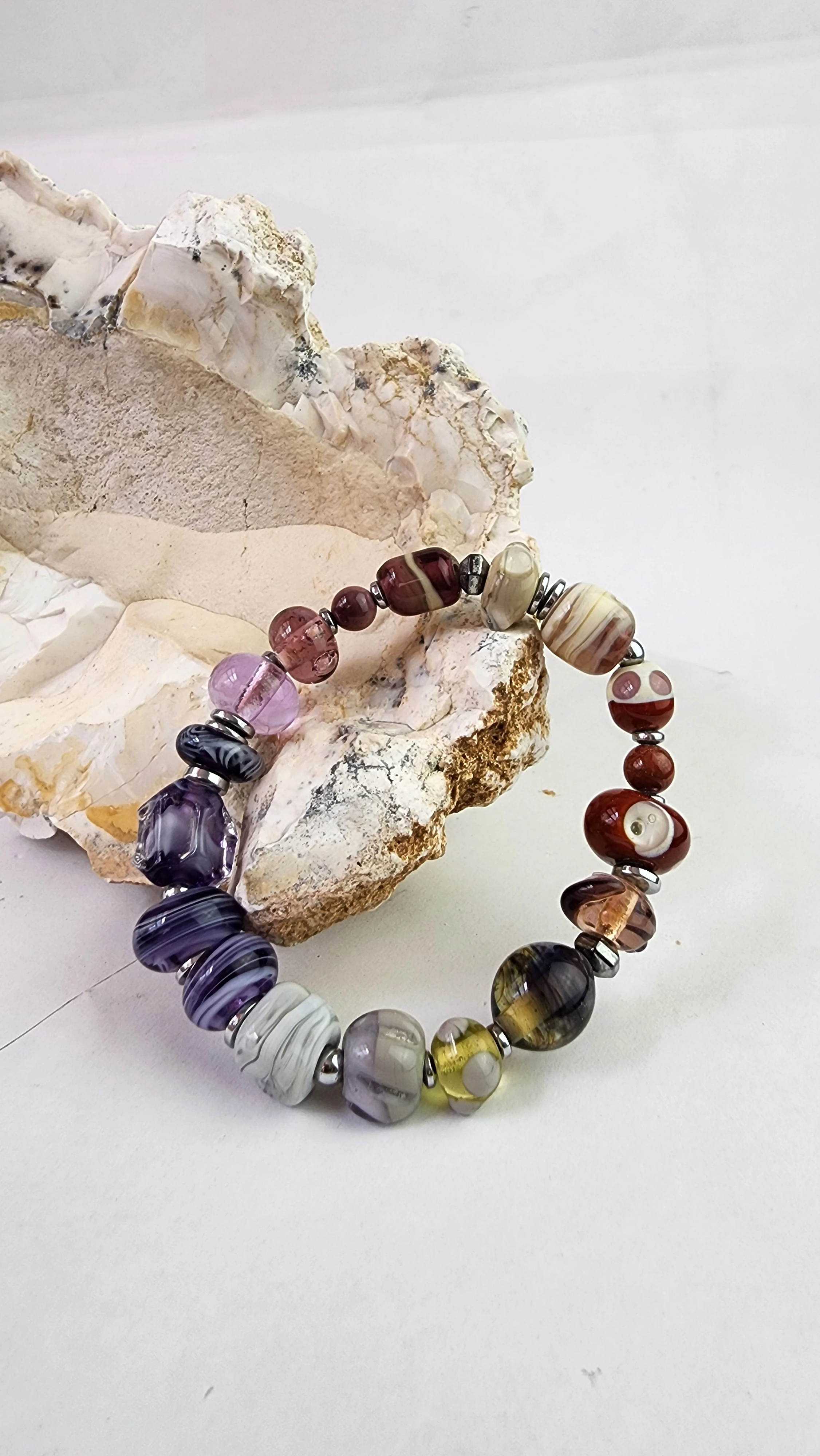 Karma Renk Cam Bileklik