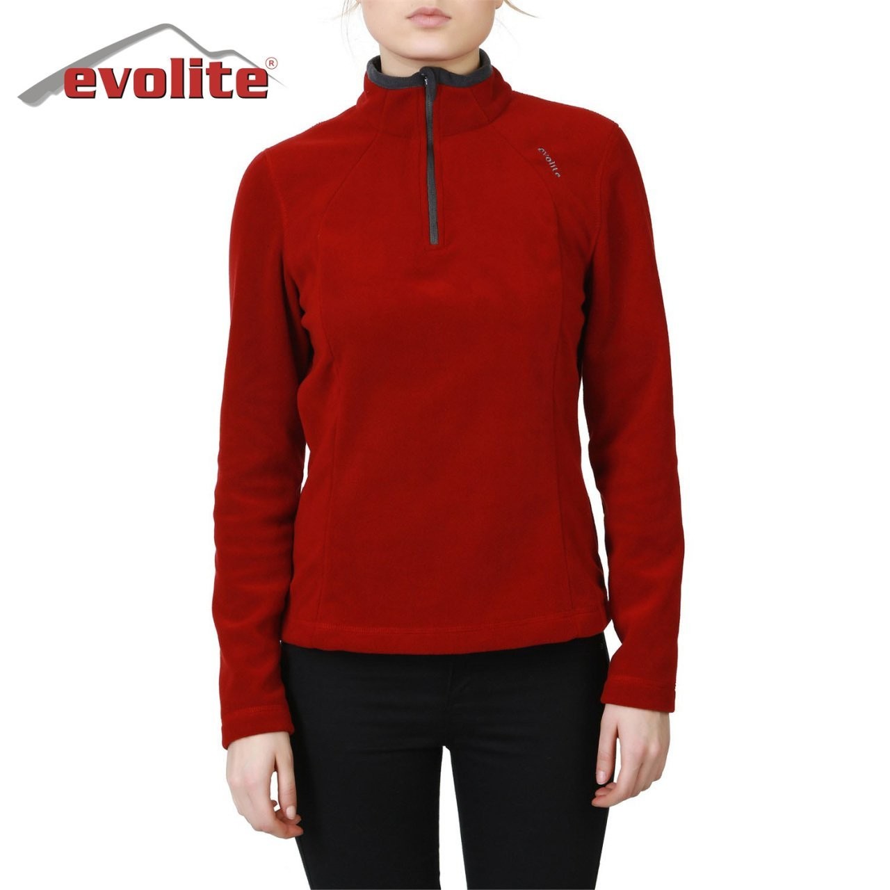 Evolite Fuga Bayan Mikro Polar Sweater - Bordo