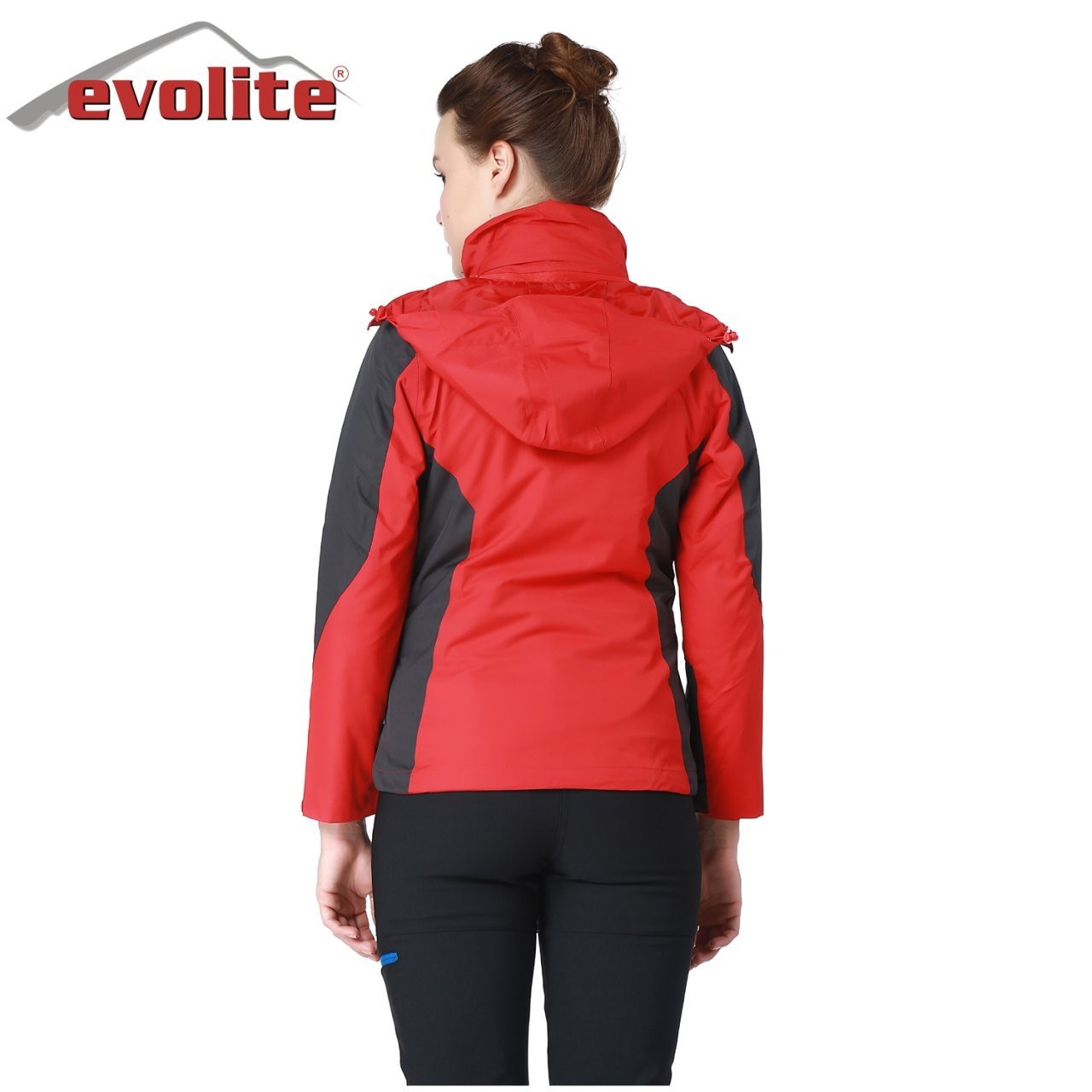 Evolite Diva Women's 3in1 Grey/Red Coat