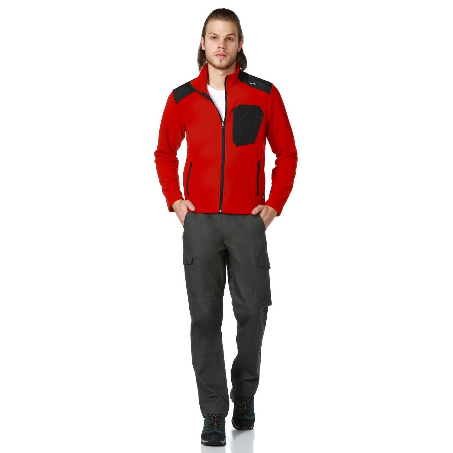 Evolite Icon Unisex Polar Coat-Red