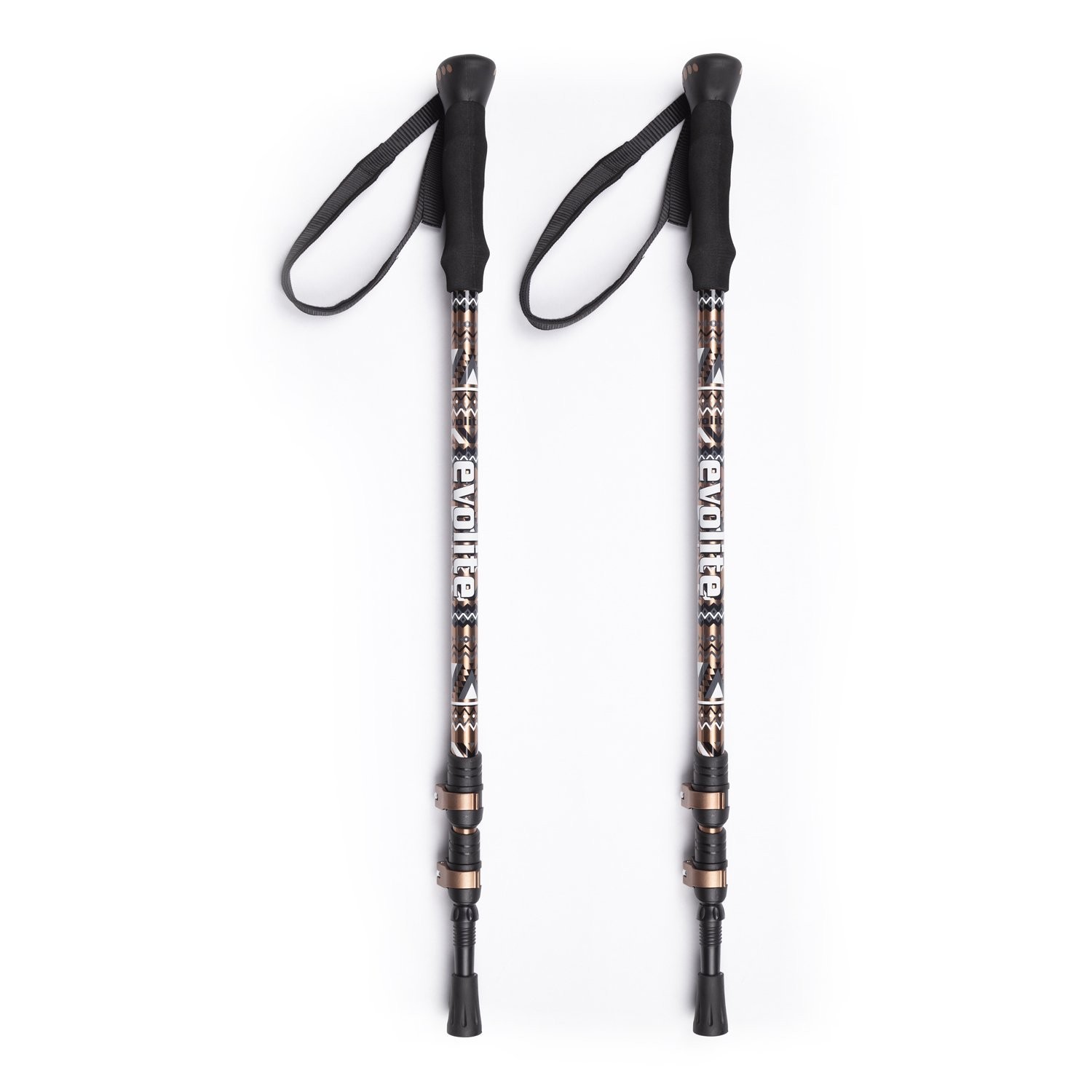 Evolite Golden Quick-Lock External Locking Trekking Pole