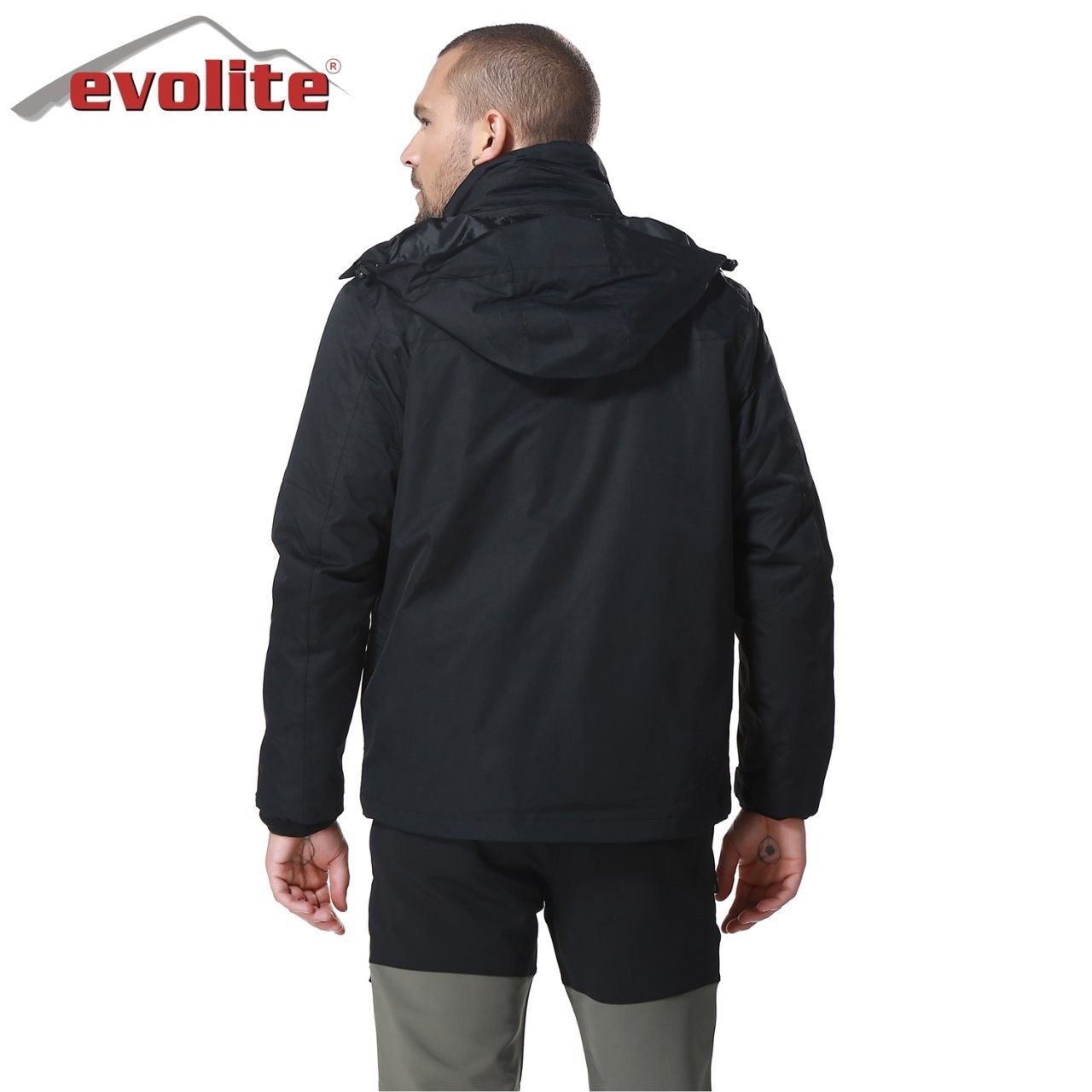 Evolite Diva Men's 3in1 Black Coat