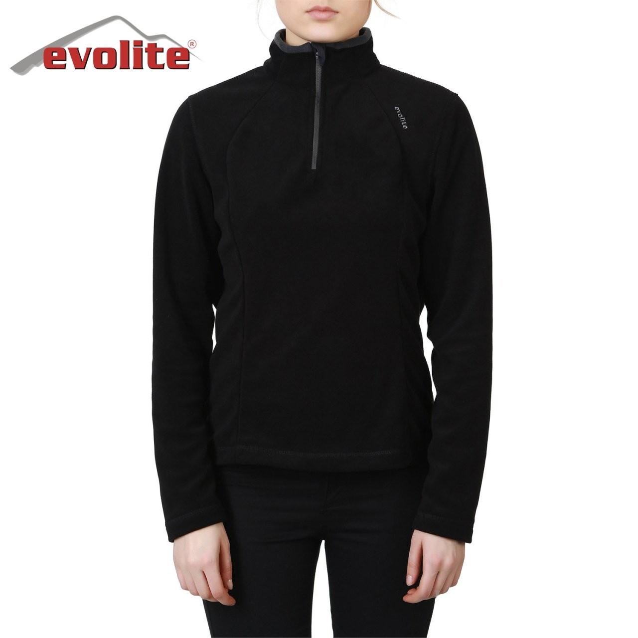 Evolite Fuga Bayan Mikro Polar Sweater - Siyah