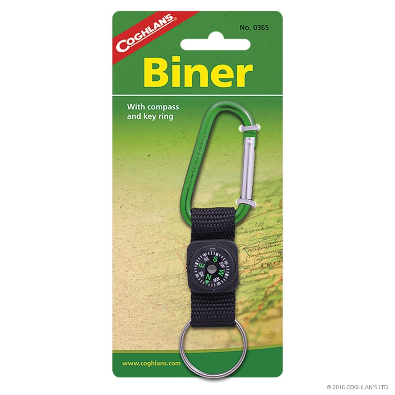 Coghlans Compass-Keychain Carabiner (6mm)