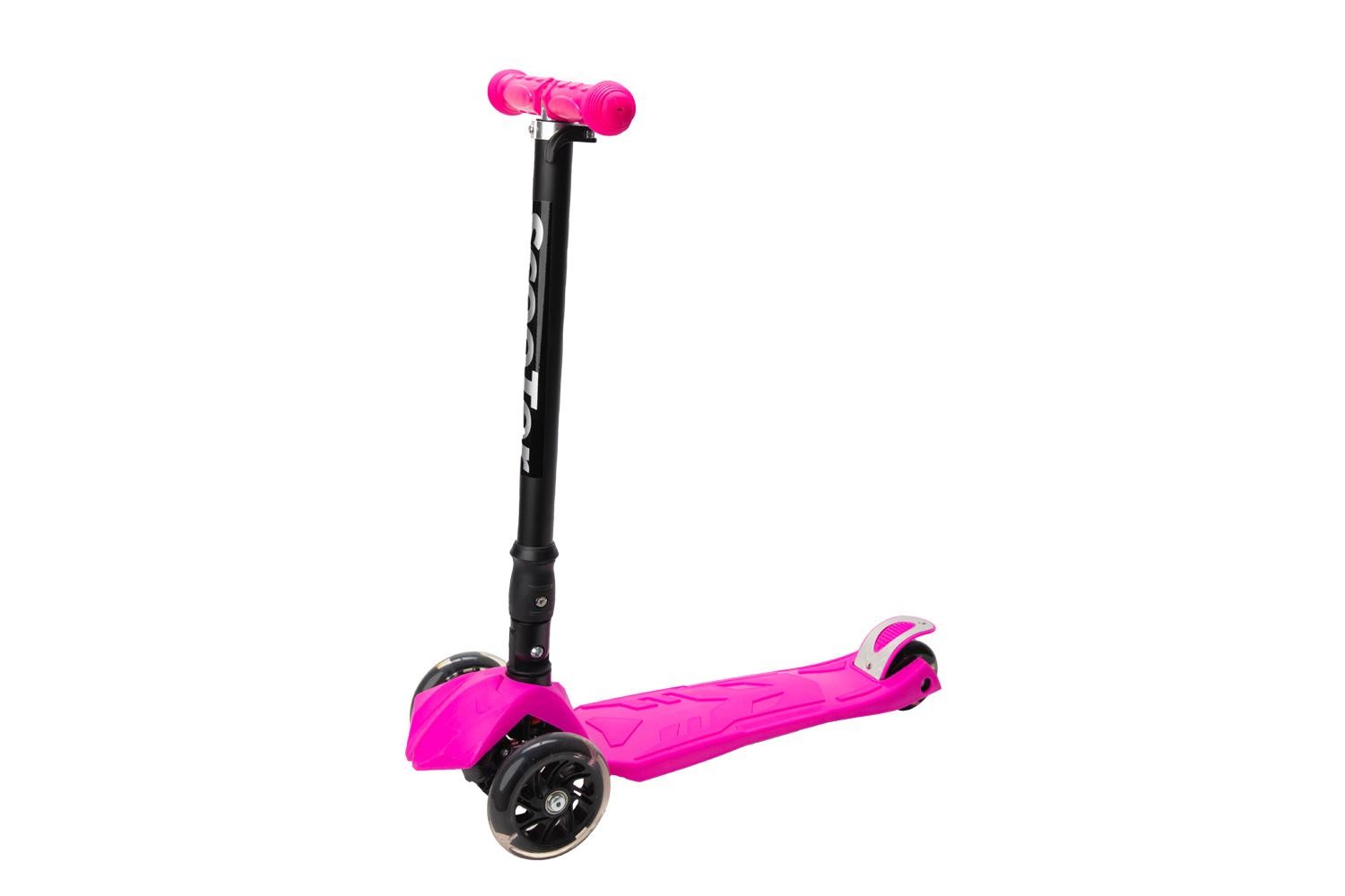 Xslide Işıklı Tekerlekli Scooter-PEMBE