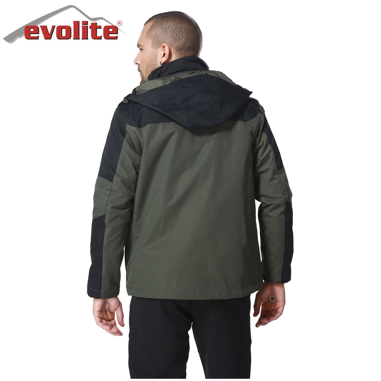 Evolite Diva Men's 3in1 Khaki/Black Coat