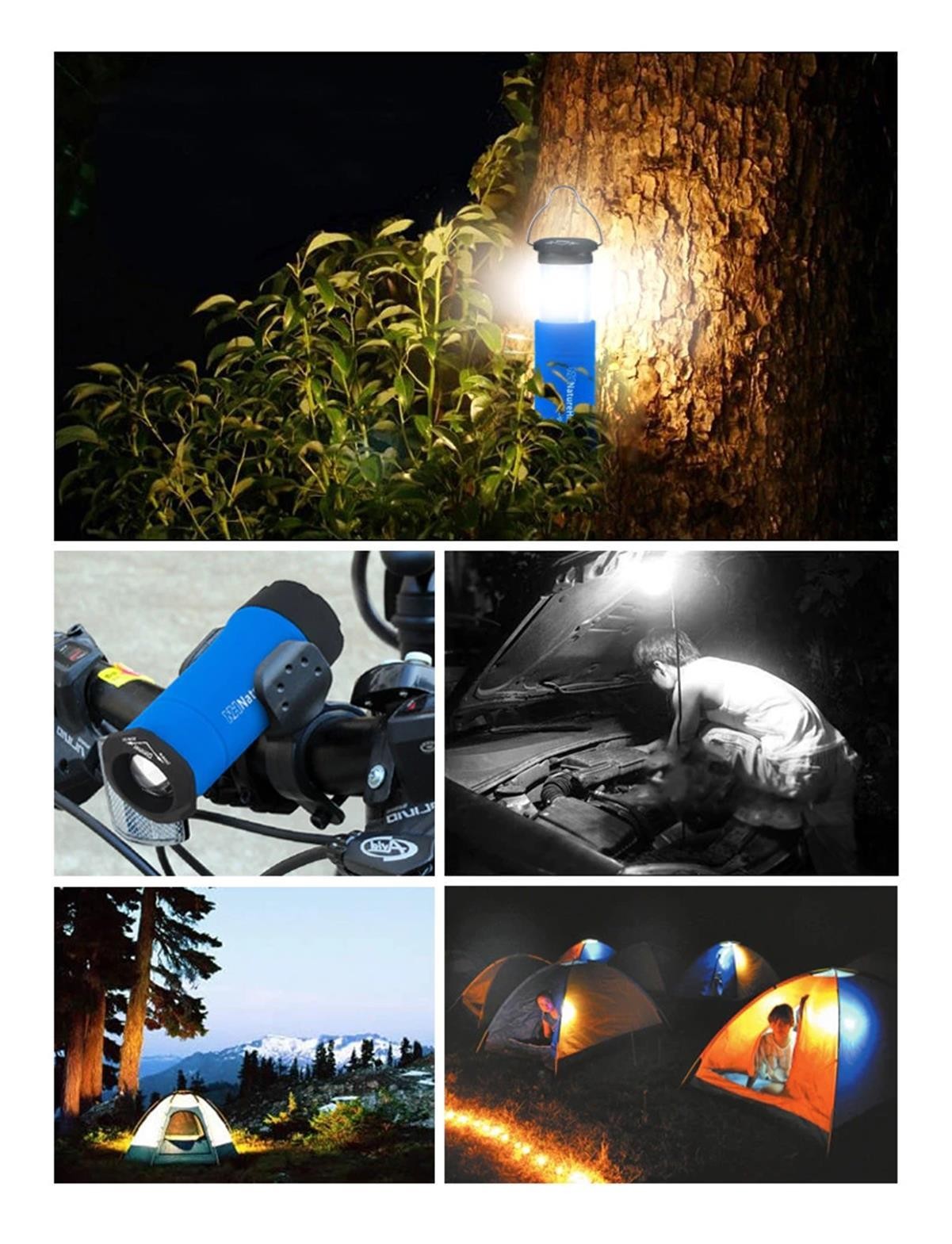 Naturehike 3IN1 MultiFonksiyonel LED Kamp Lambası