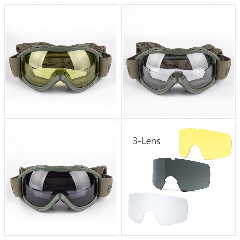 Evolite Ballistic Protector Goggle-Khaki MIL-PRF