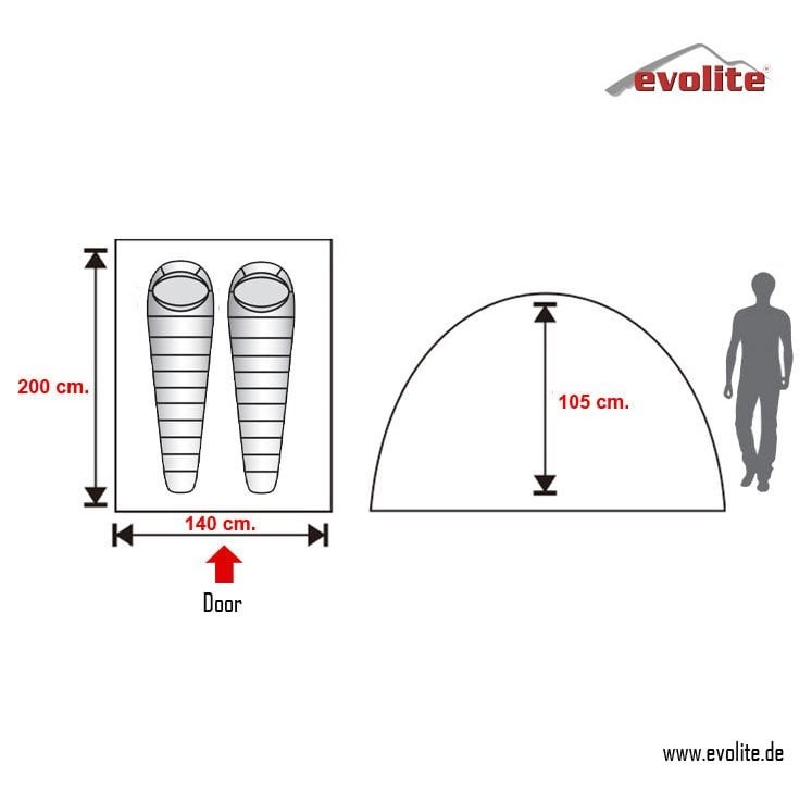 Evolite Trip Mono Dome 2 Person Tent