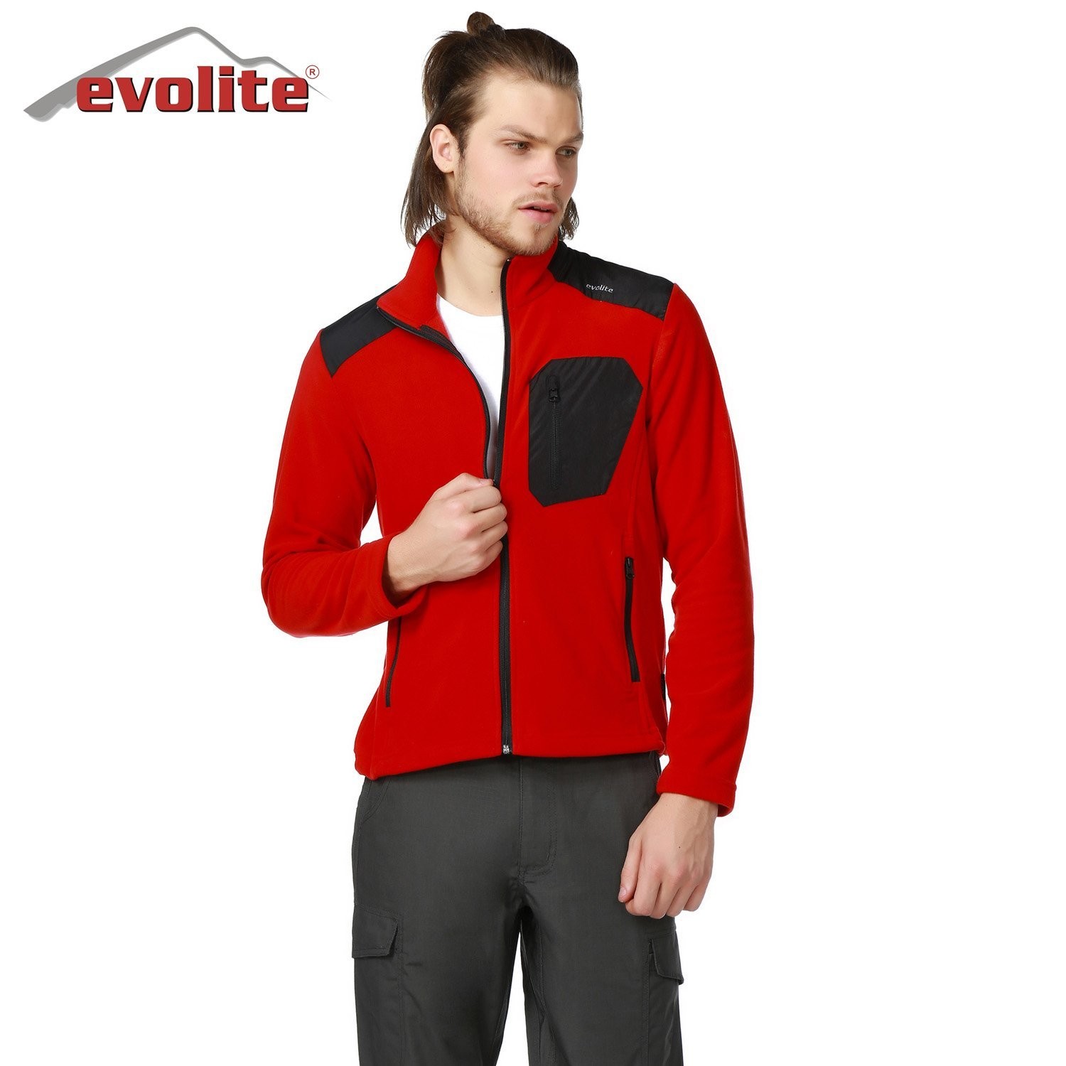 Evolite Icon Unisex Polar Coat-Red