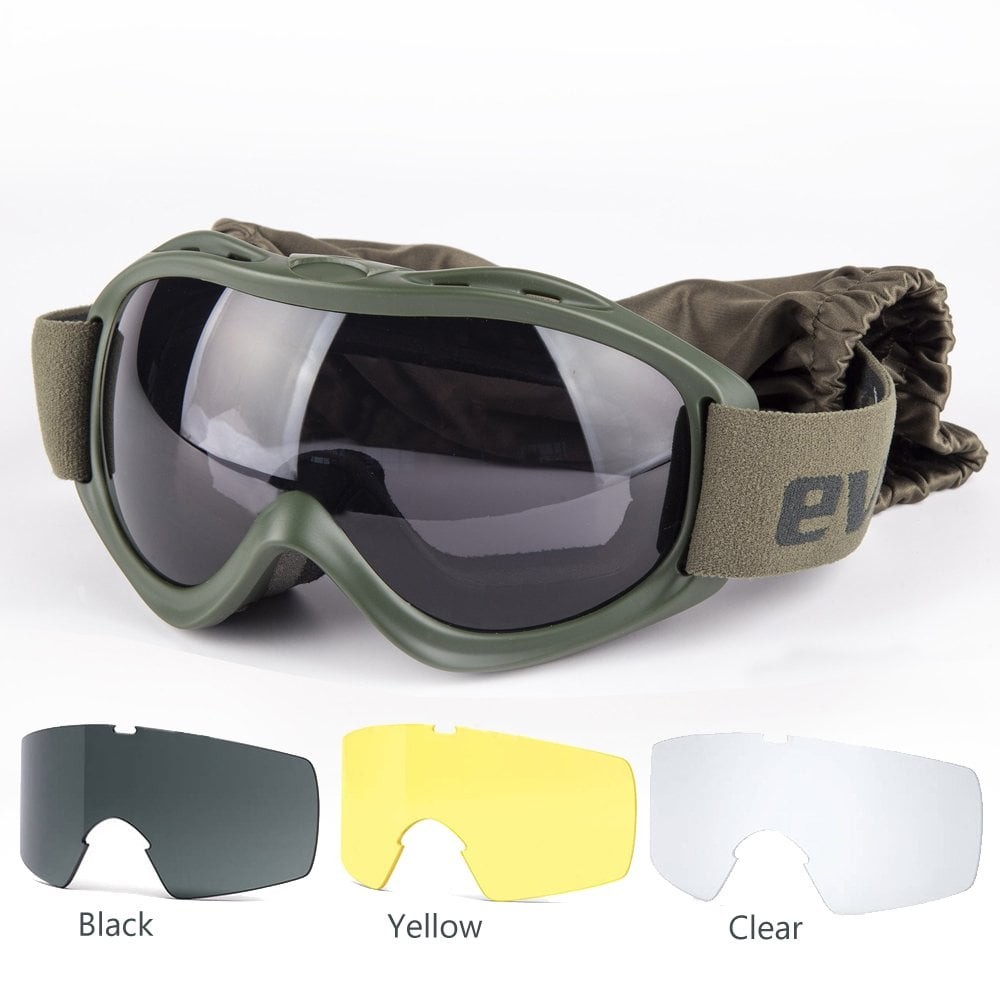 Evolite Ballistic Protector Goggle-Khaki MIL-PRF