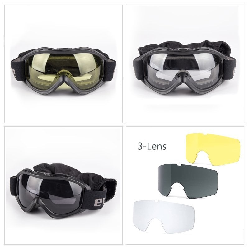 Evolite Ballistic Protector Goggle-Black MIL-PRF