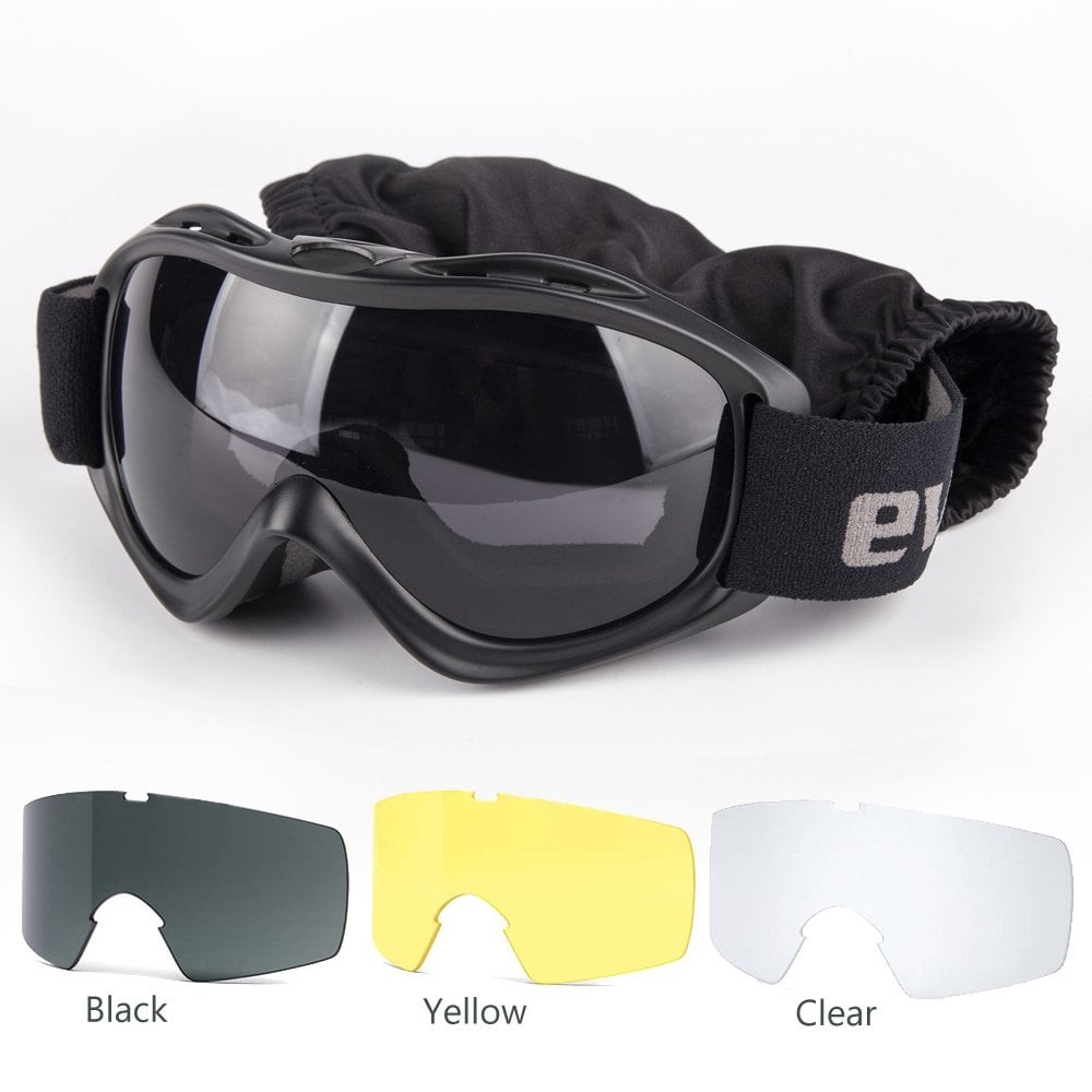 Evolite Ballistic Protector Goggle-Black MIL-PRF