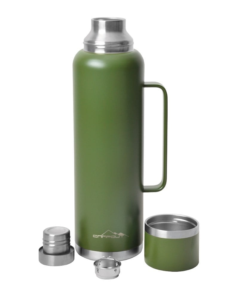 CAMPOUT ÇİFT KATMANLI TERMOS YEŞİL 1500 ML