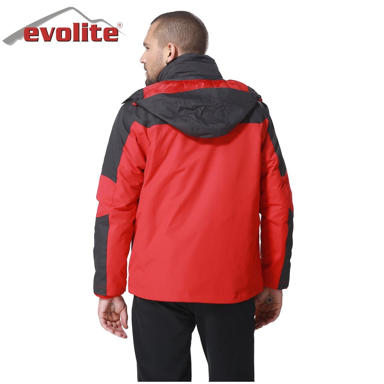 Evolite Diva Men's 3in1 Grey/Red Coat