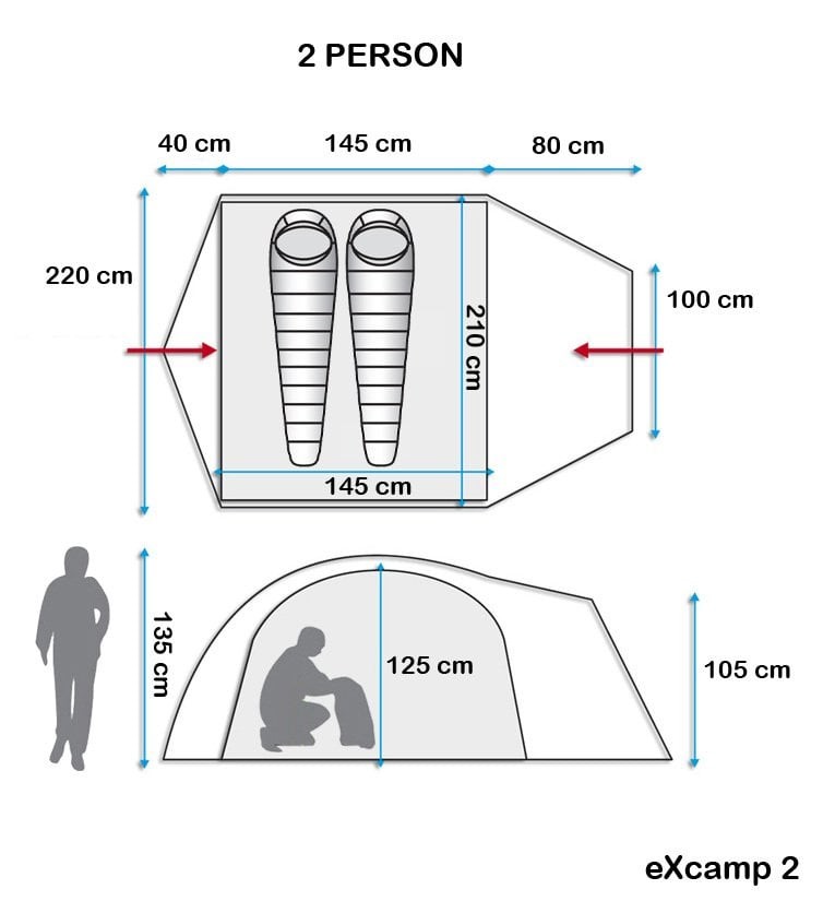 Evolite Excamp 2 Pro Tent - 4 Seasons