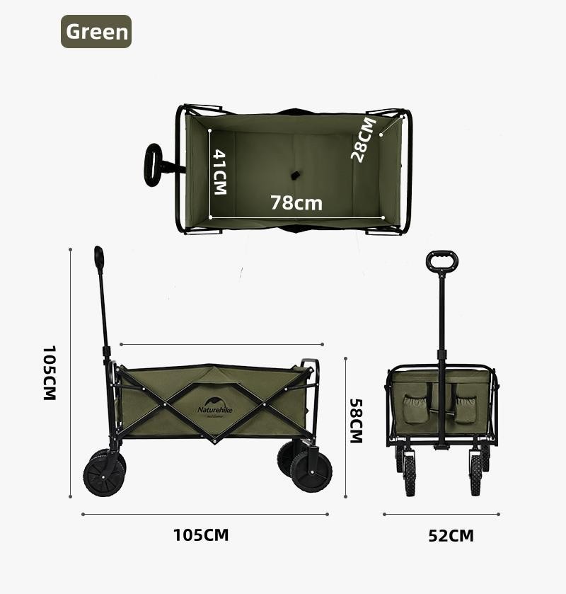 Naturehike Çok Amaçlı Katlanır Taşıma Arabası [Vagon]