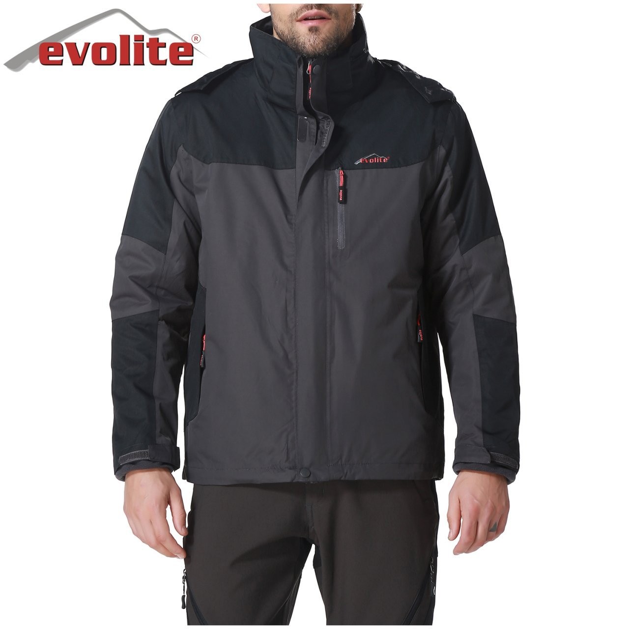 Evolite Diva Men's 3in1 Grey/Black Coat