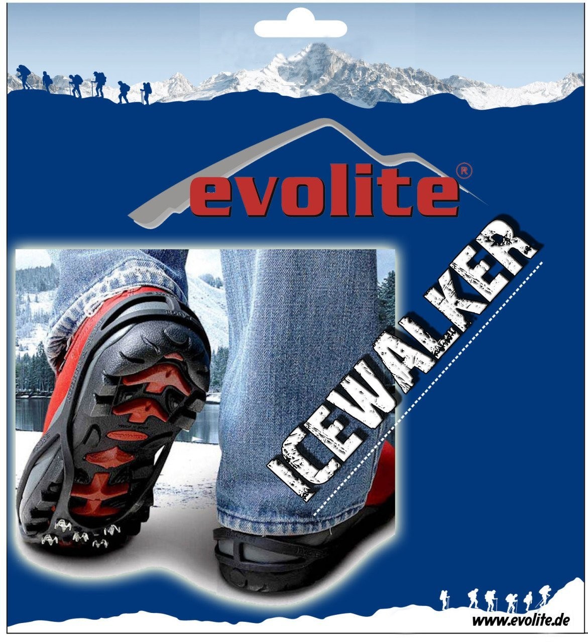 Evolite Icewalker Non-Slip Shoe Pad on Snow