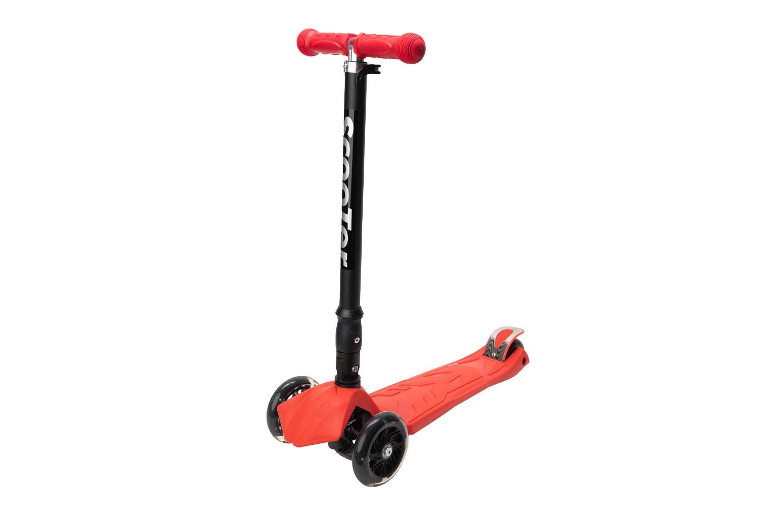 Xslide Işıklı Tekerlekli Scooter-KIRMIZI