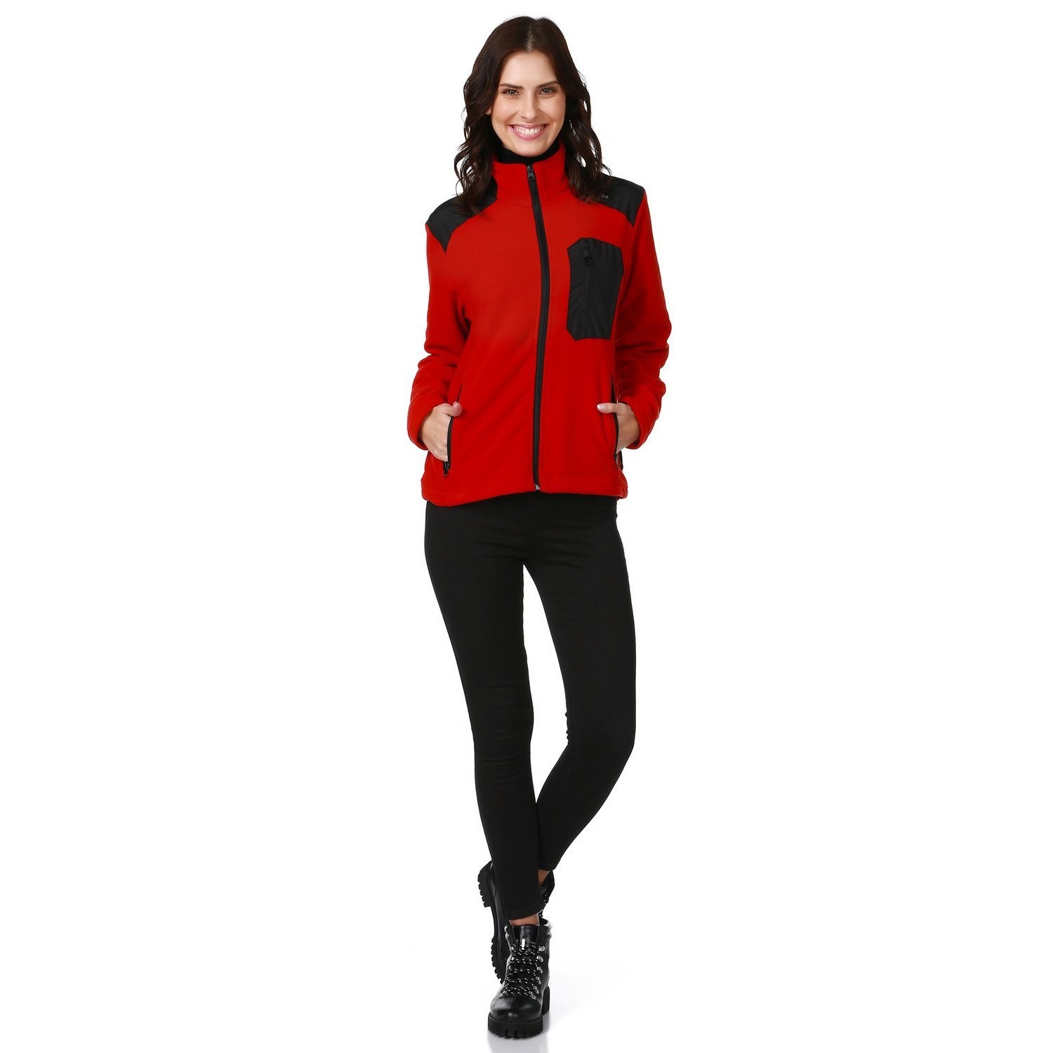 Evolite Icon Unisex Polar Coat-Red