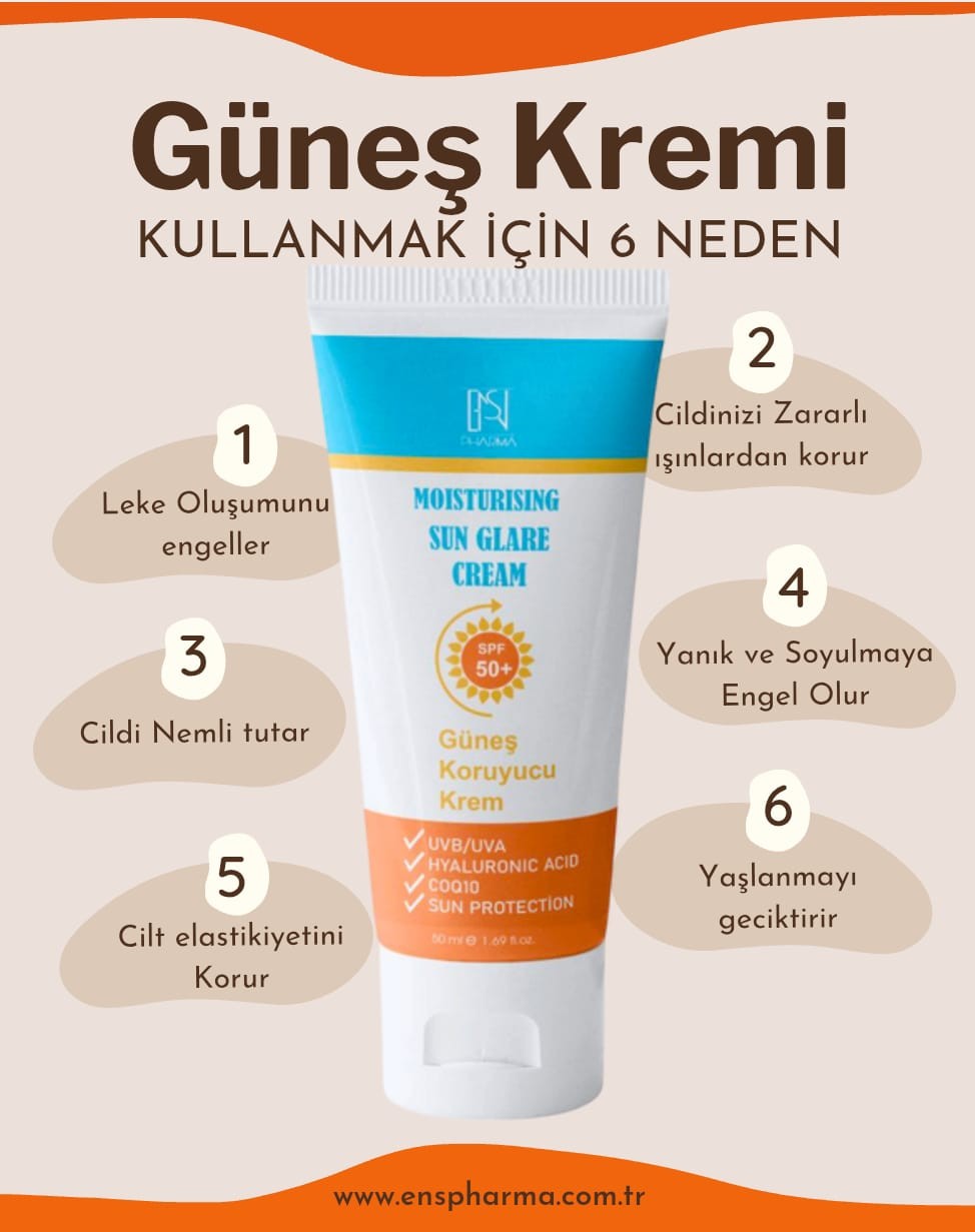 ENS SUNGLARE GÜNEŞ KORUYUCU KREM 50SPF+