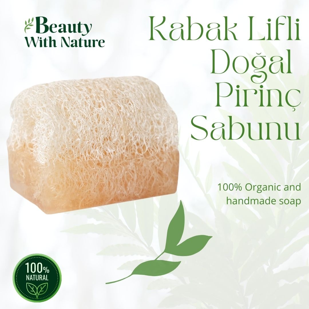 Doğal Kabak Lifli Pirinç Sabunu 130 gr