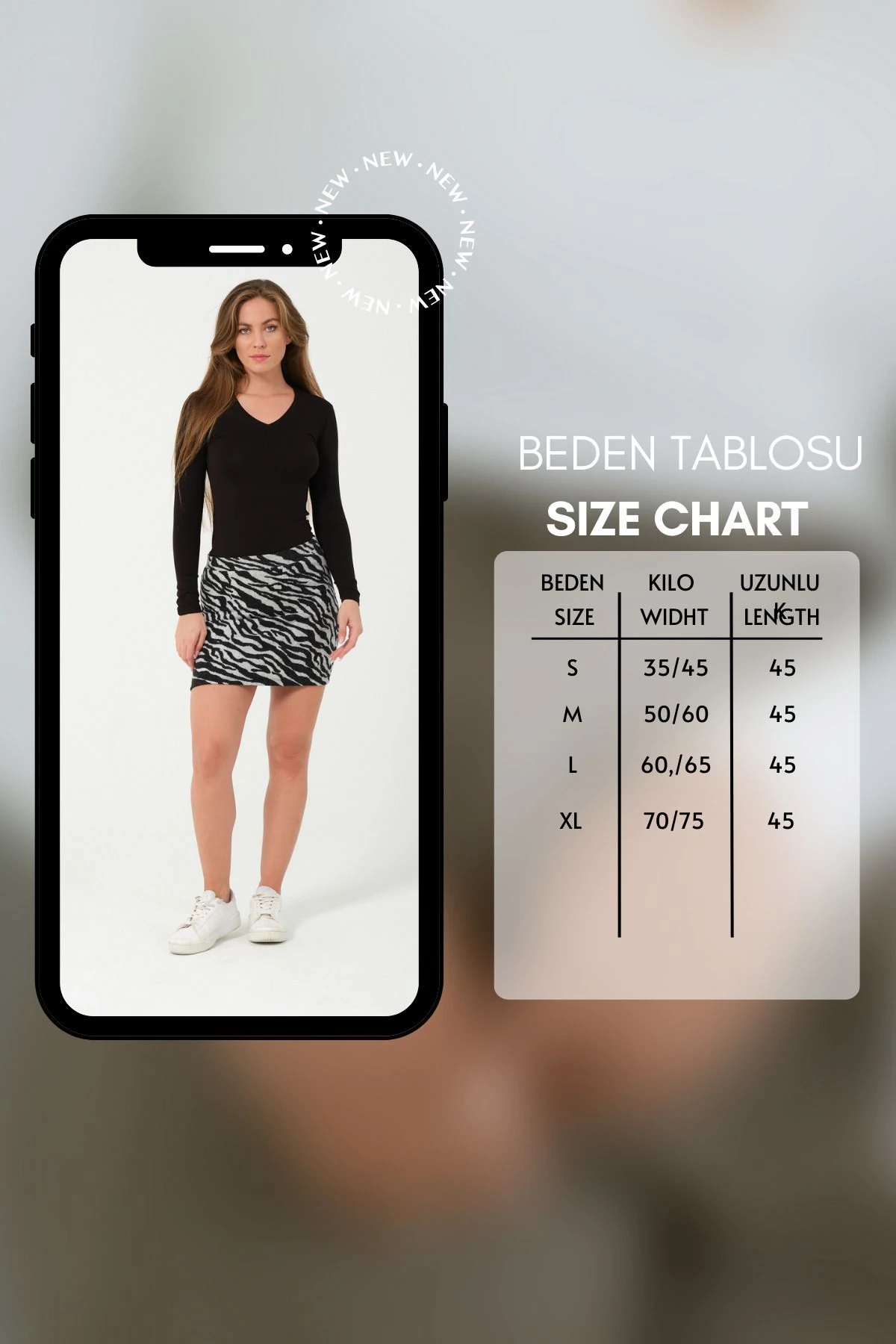 Spor Mini Etek Zebra Desen Jakar Kışlık Kumaş