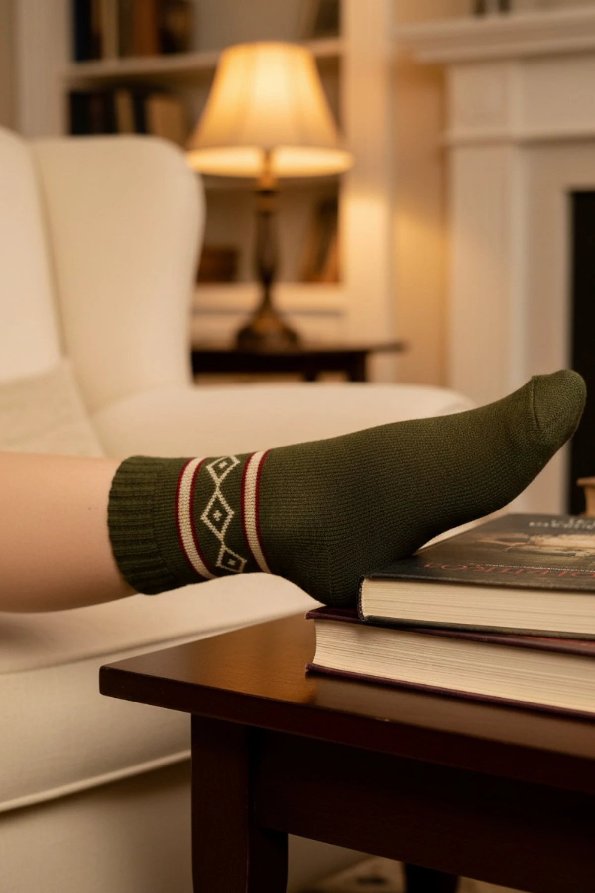 6 Adet Haki Renk Havlu Polar Kışlık Çorap Bilek Boy -20c Kadar Isı Koruma