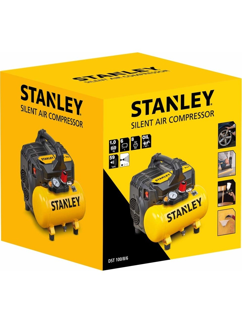 Stanley Dst 100/8/6 Taşınabilir Kompresör 1hp 750W