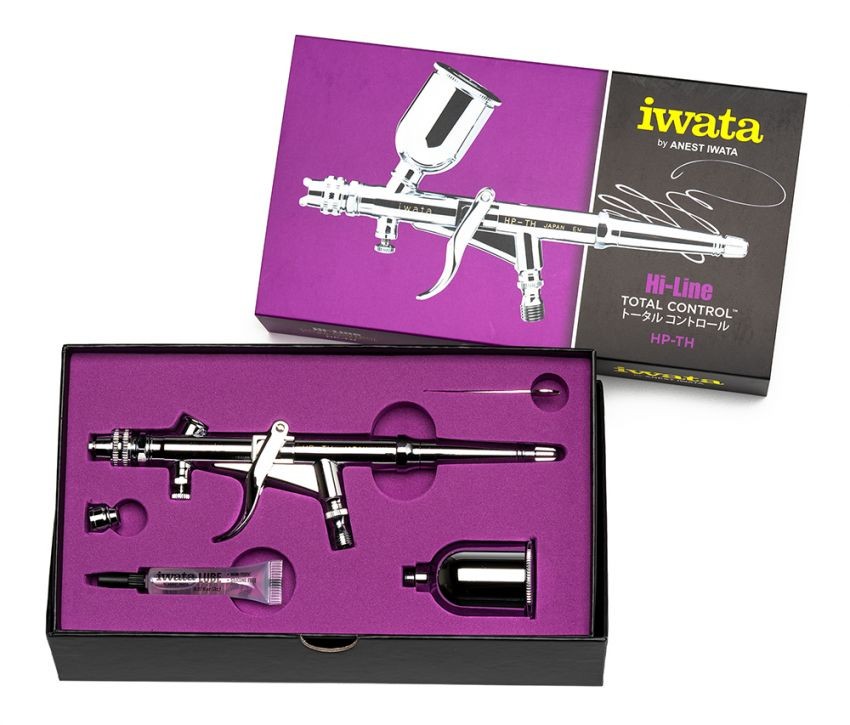 Iwata HP-TH Yerçekimi Beslemeli Dual Action Tetikli Airbrush 0,5 mm