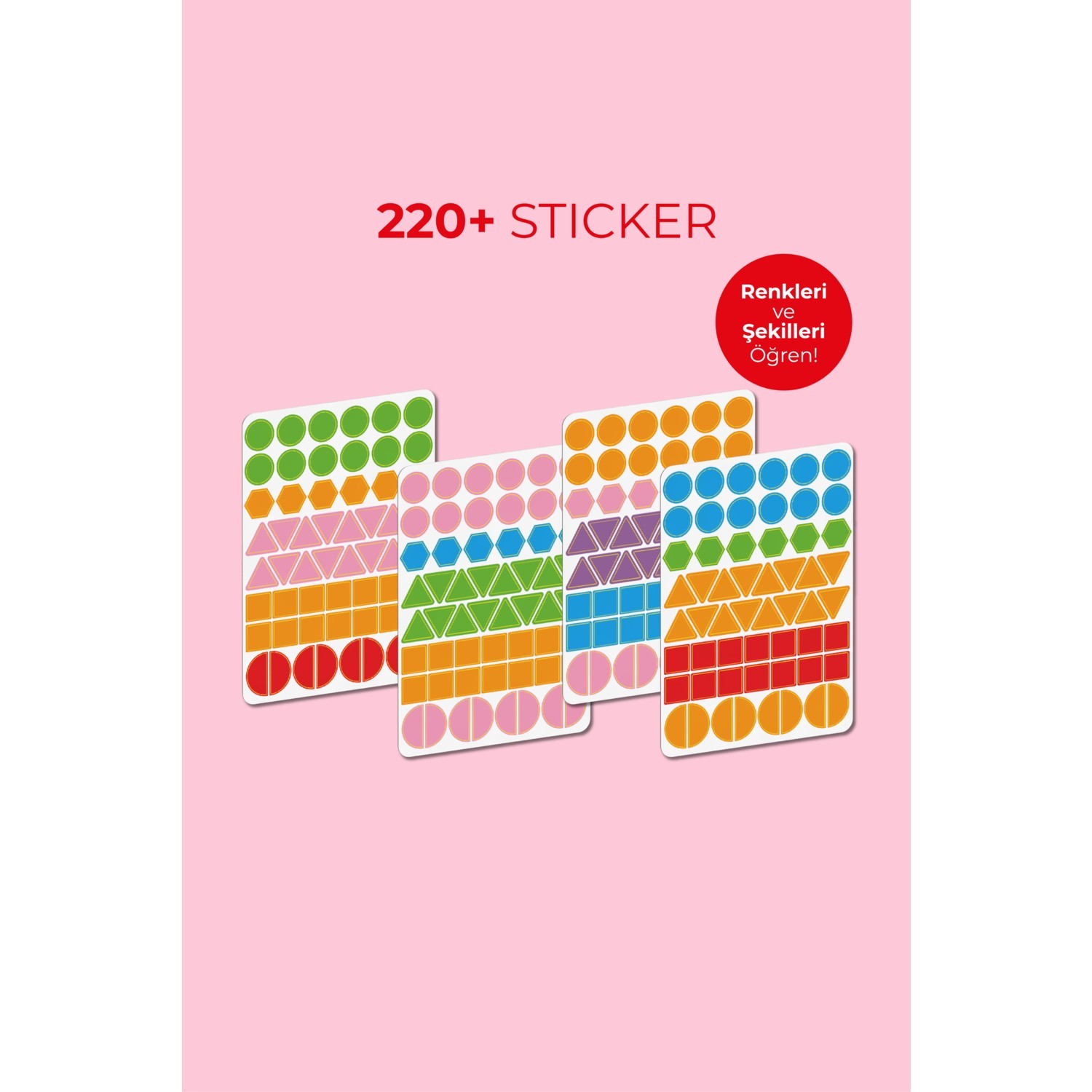 Animals Sticker Activity Set, Dikkat ve Konsantrasyon Artırıcı Hayvanlar Sticker Aktivite Seti / 220+ Stickers