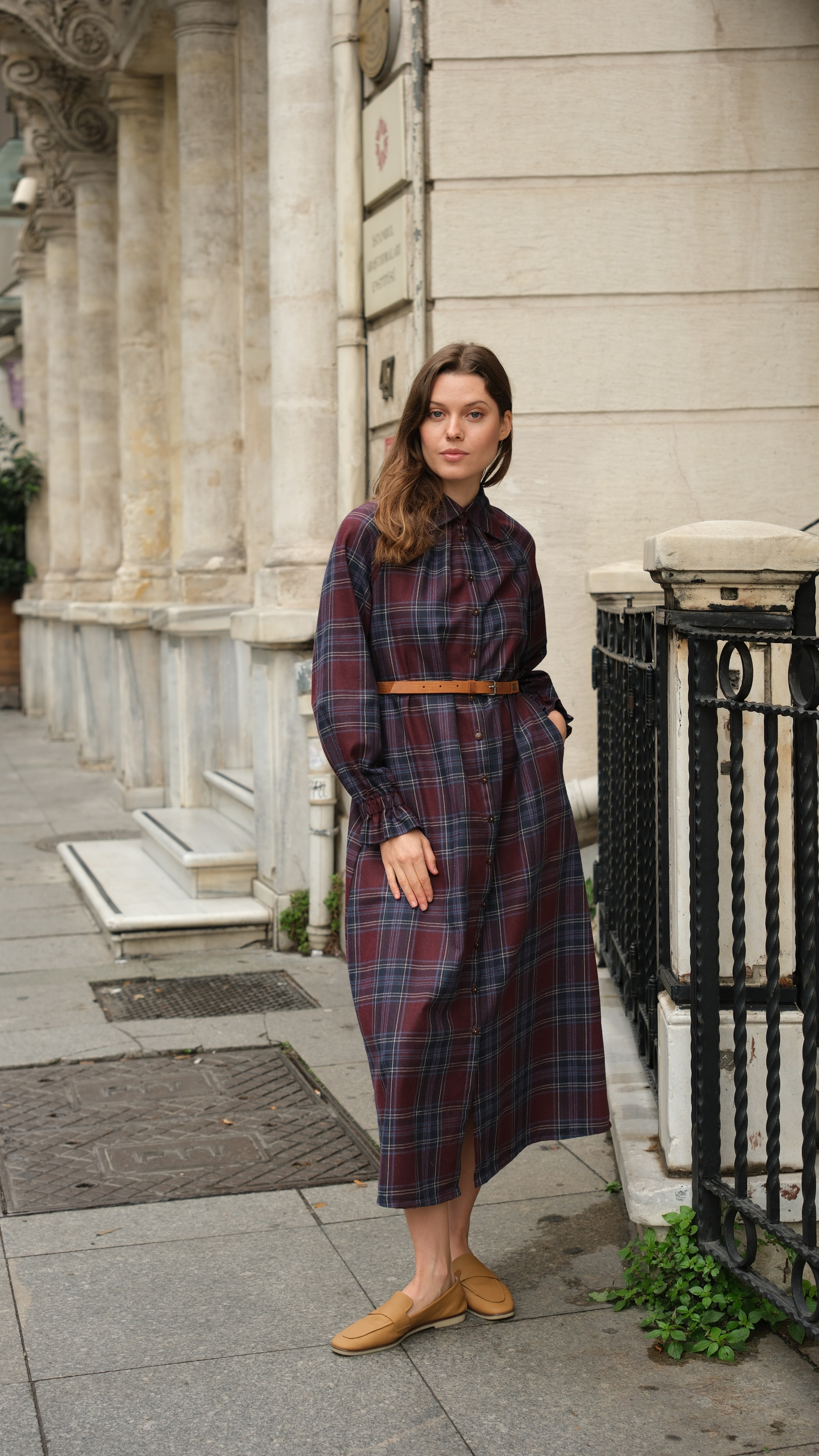 Mira Ekose Tunik - Bordo/Laci