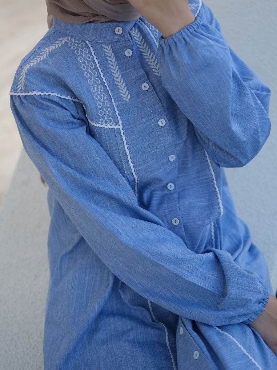 Bohem Tunik Mavi