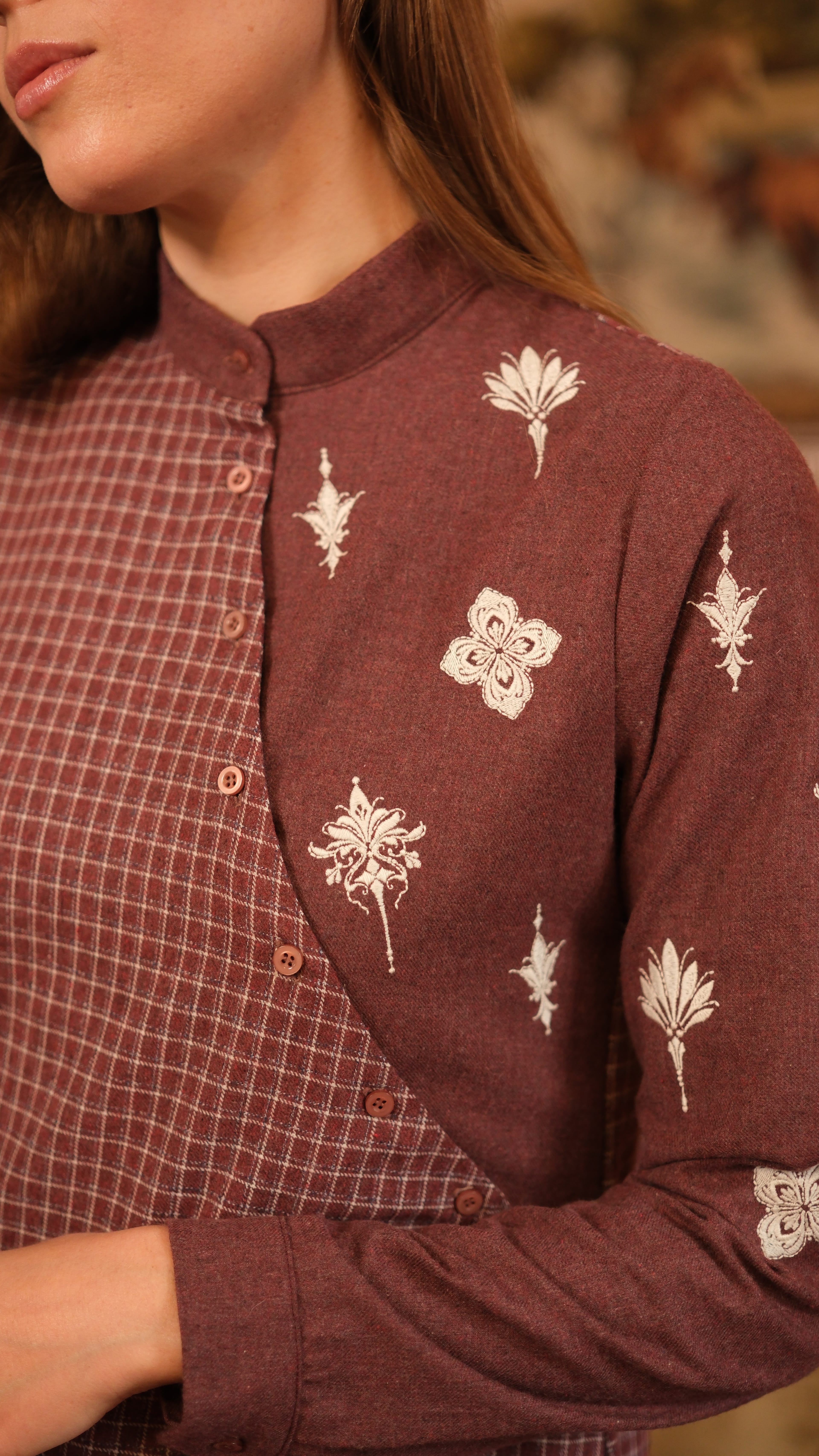 Lora Tunik Bordo