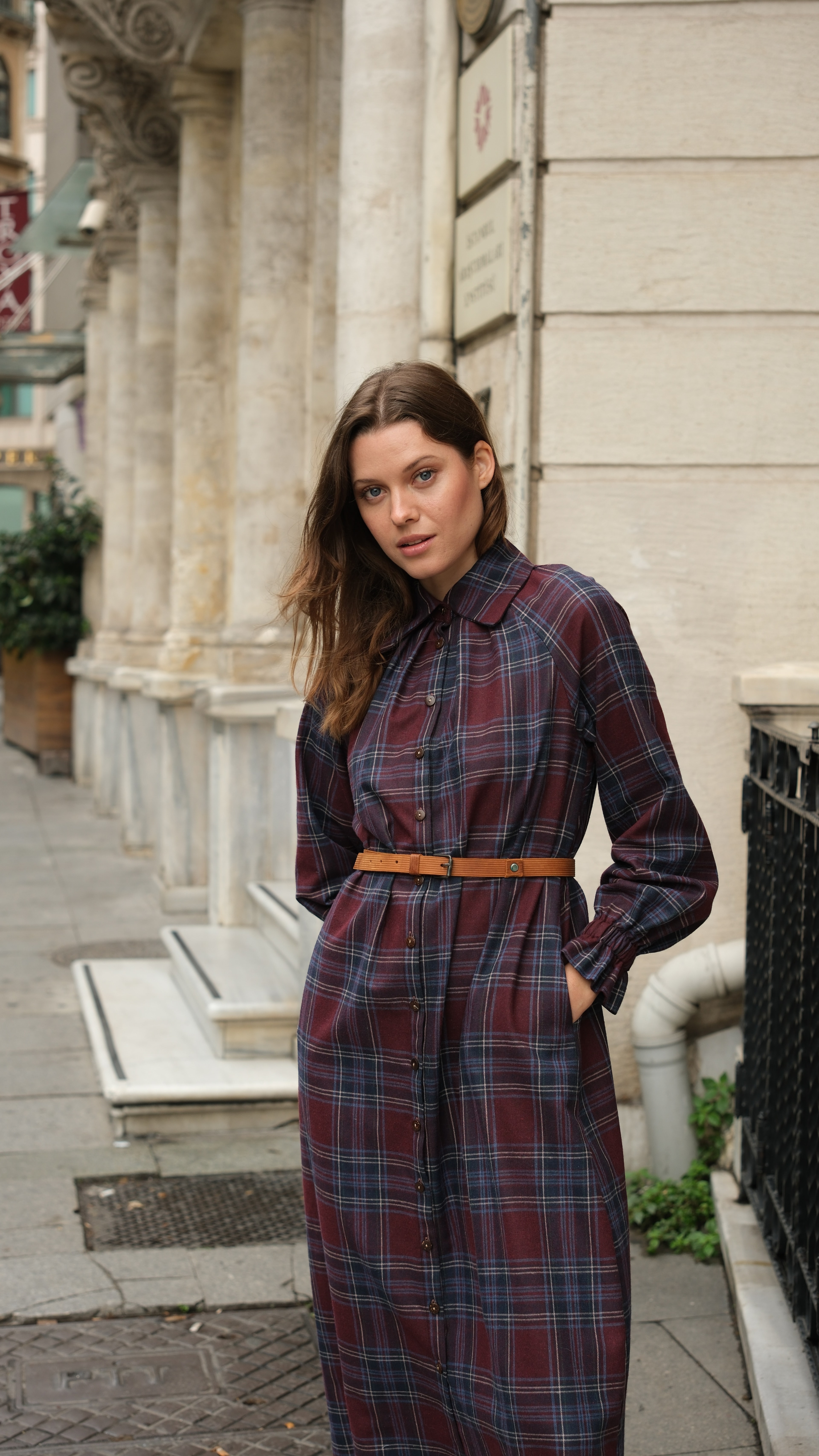 Mira Ekose Tunik - Bordo/Laci