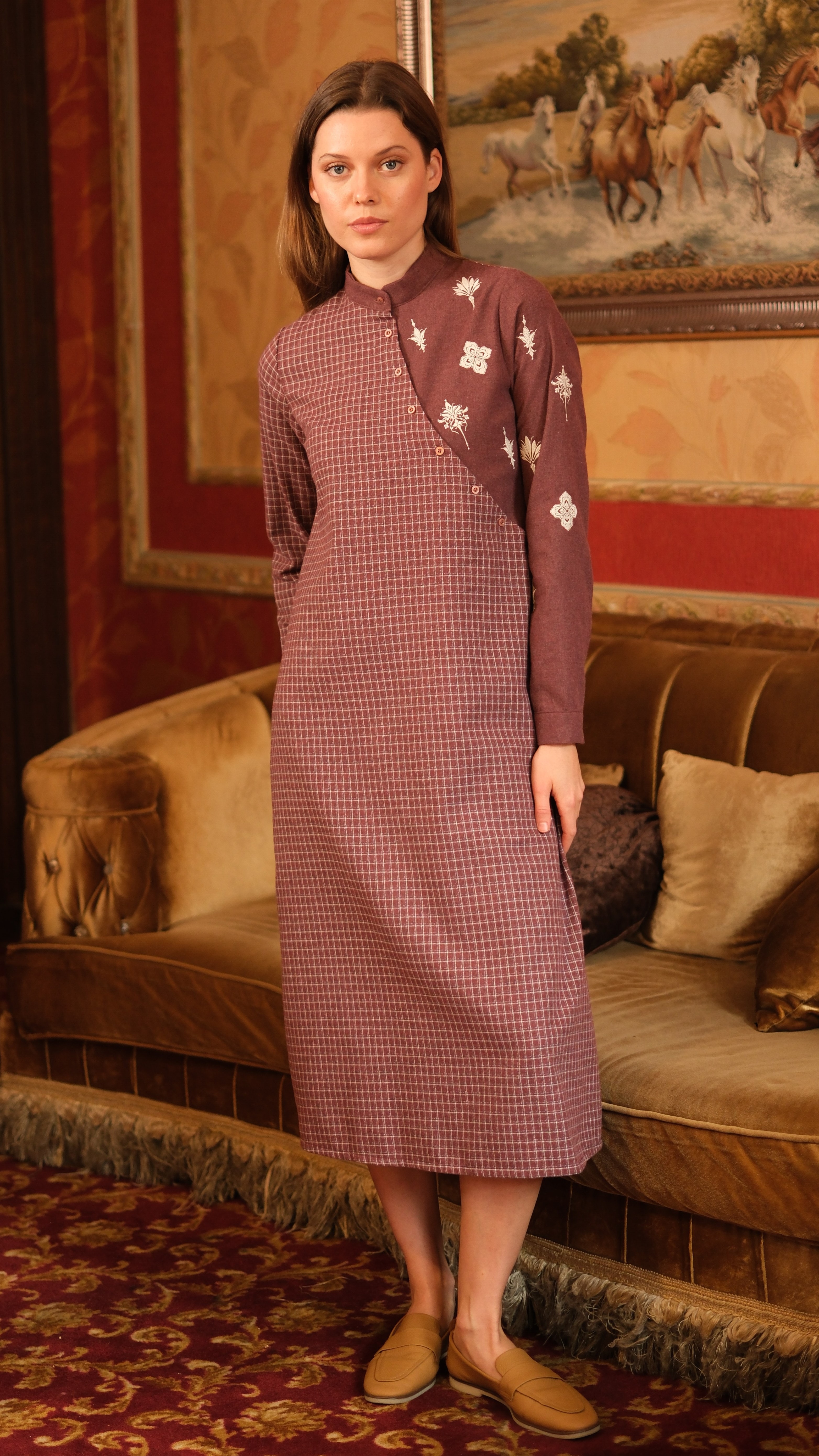 Lora Tunik Bordo