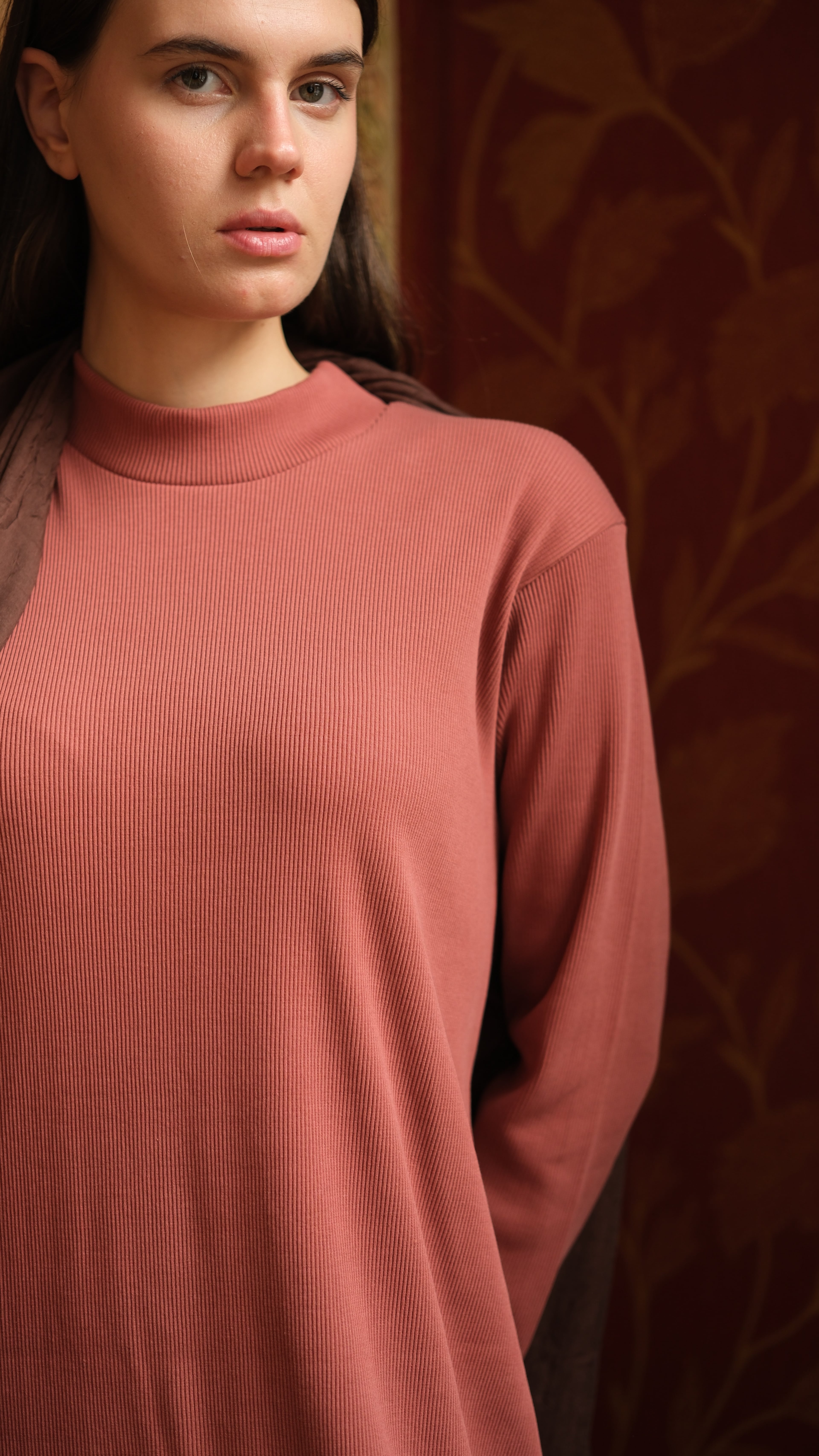 Kaşkorse Tunik Soğan Kabuğu + Crash Bambu Şal