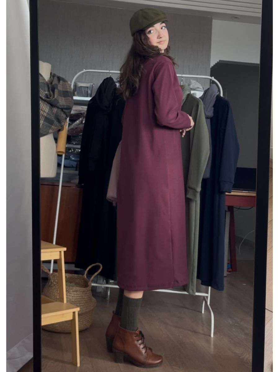 Kaşkorse Tunik Mürdüm + Crash Bambu Şal