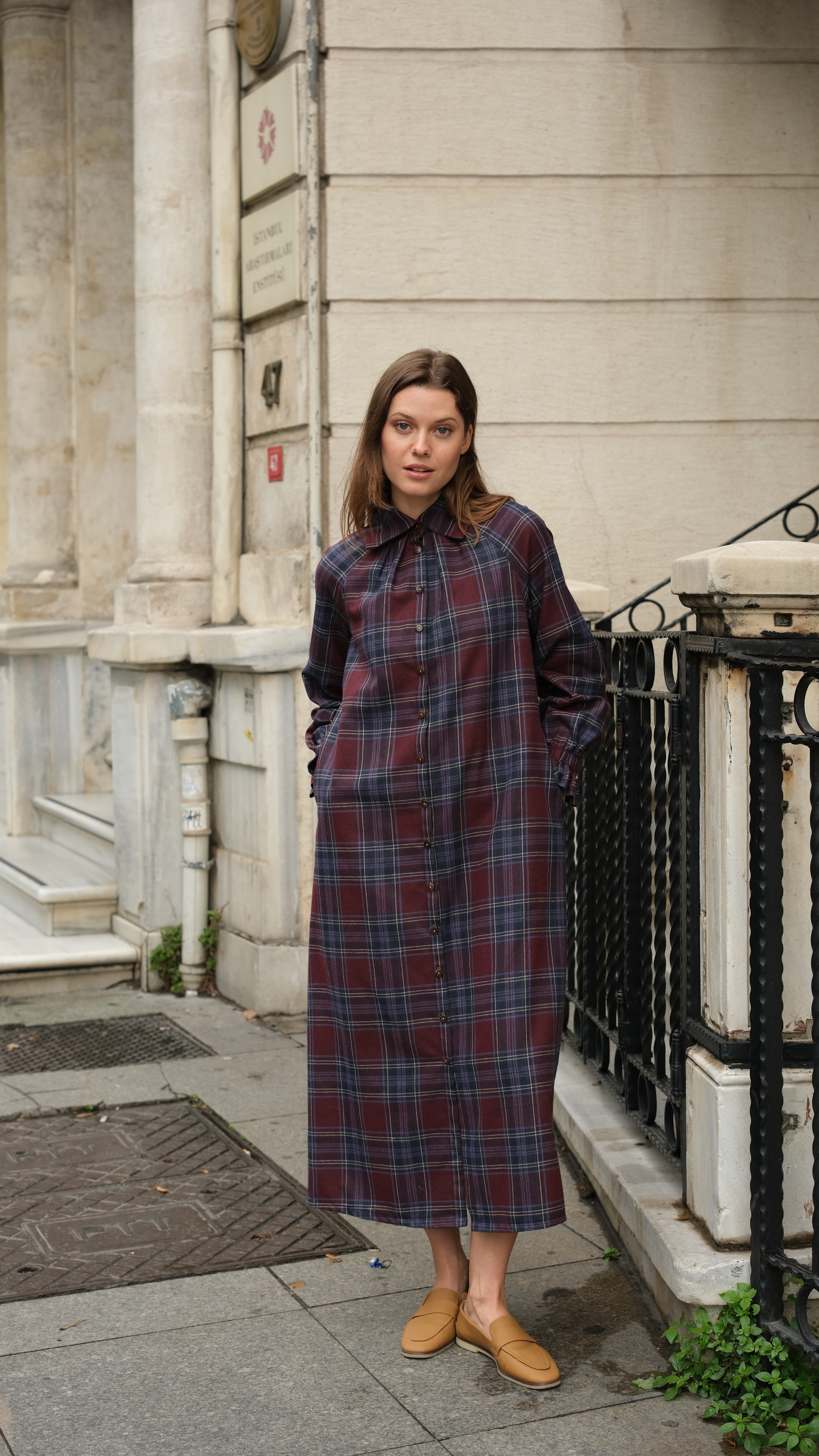 Mira Ekose Tunik - Bordo/Laci