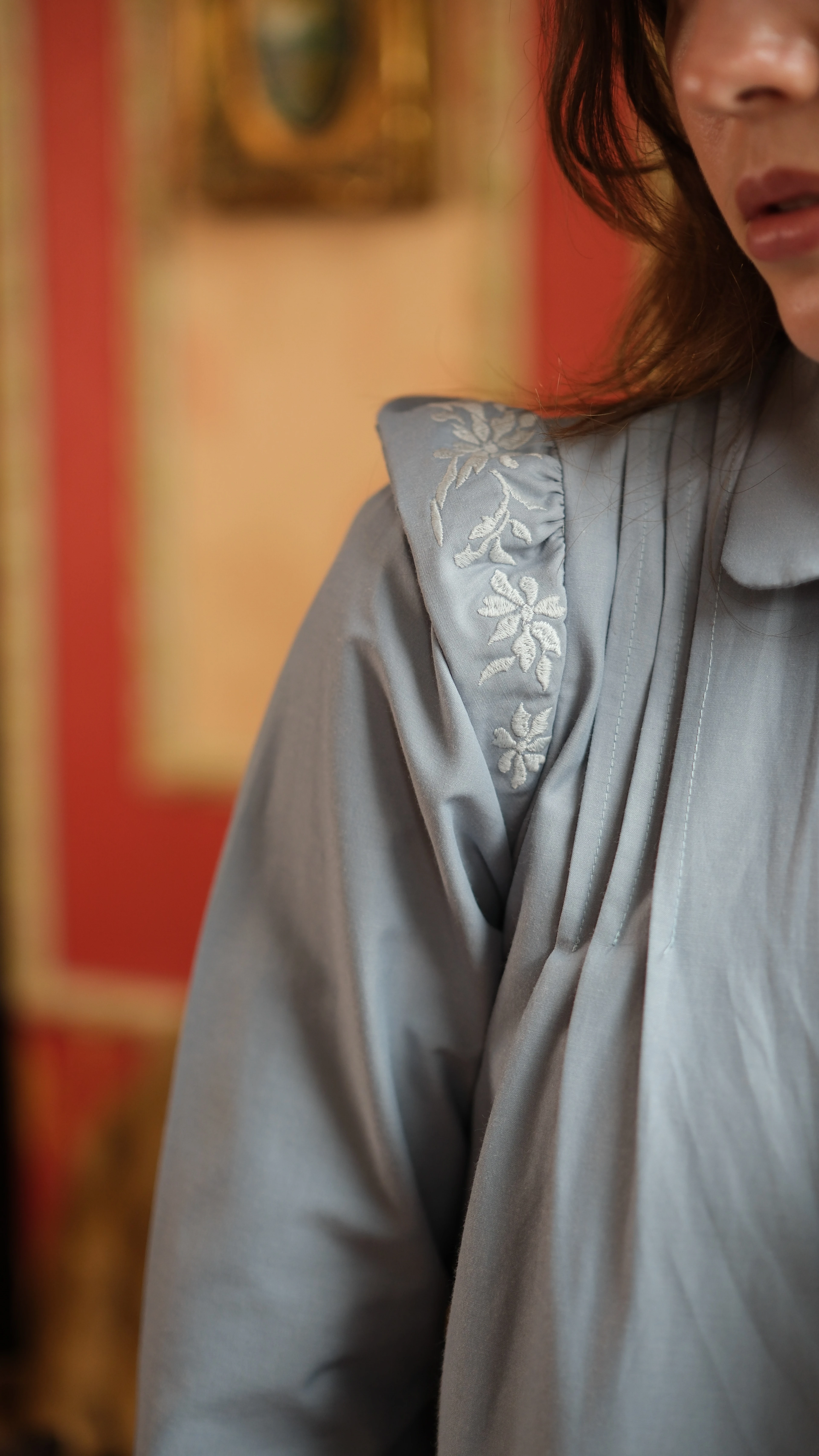 Nehir Tunik Kirli Mavi