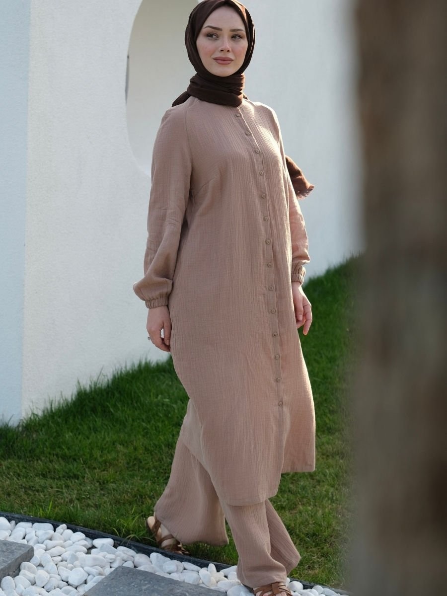 Elegan Takım Bej