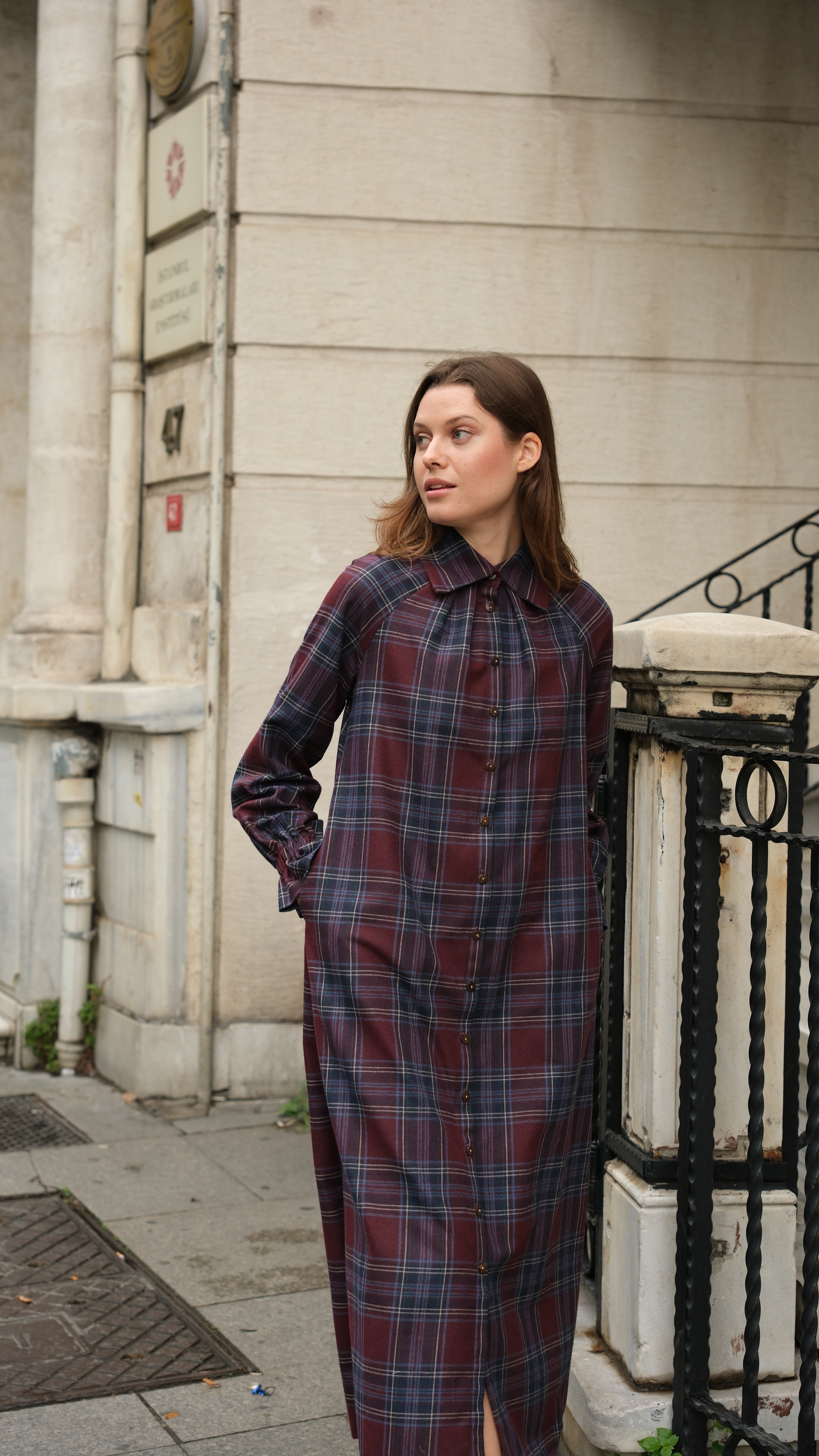 Mira Ekose Tunik - Bordo/Laci