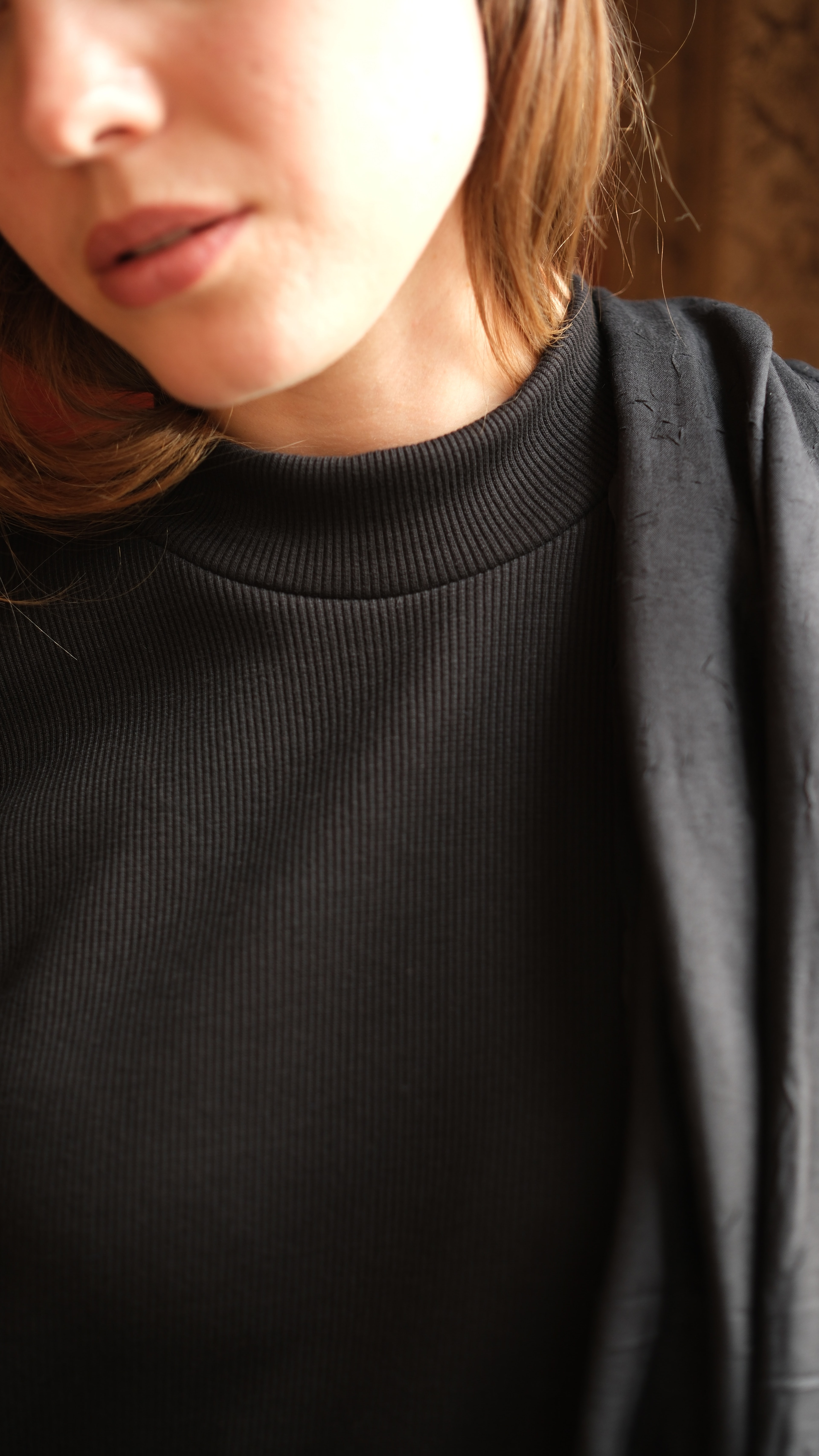 Kaşkorse Tunik Siyah + Crash Bambu Şal