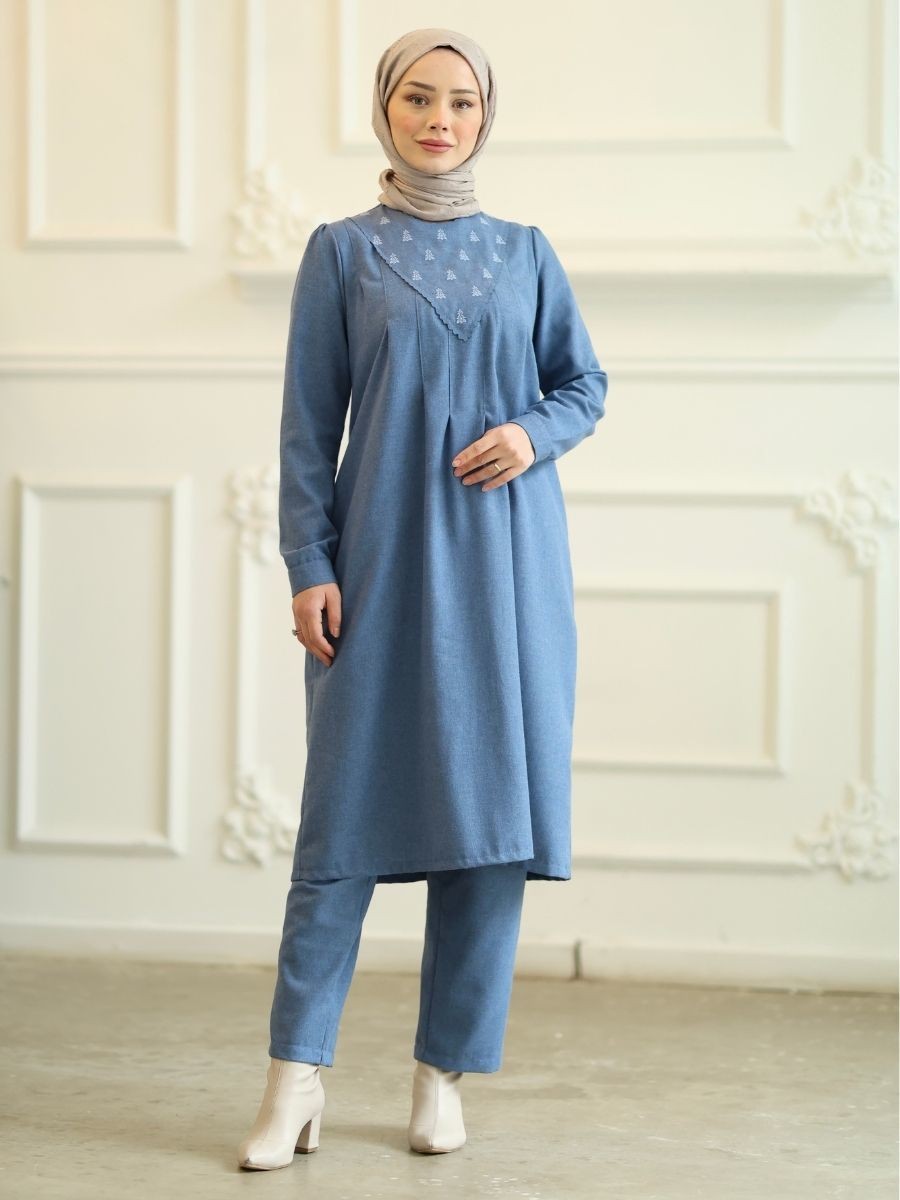 Barok Tunik Mavi